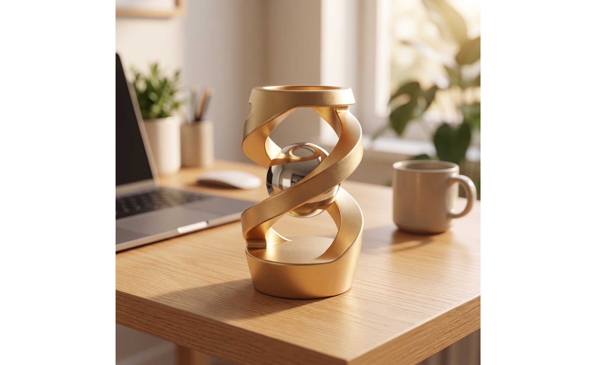 Metal Rotating Top Aluminum Alloy Rotating Top Toy Stress-Relief for Study Table