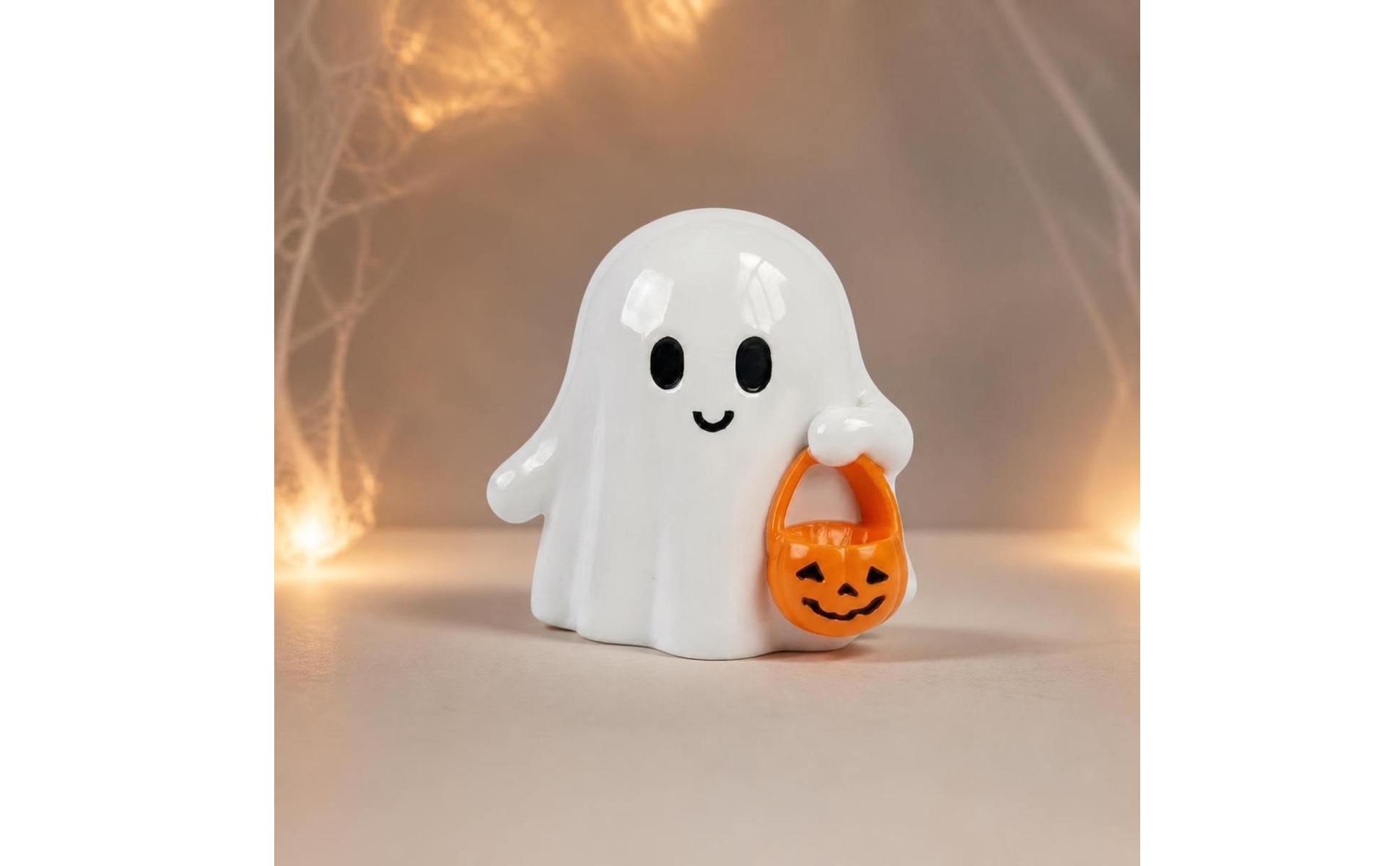 Ghost Figurine Halloween Resin Ghost Cute for Desk Display, Minimalists