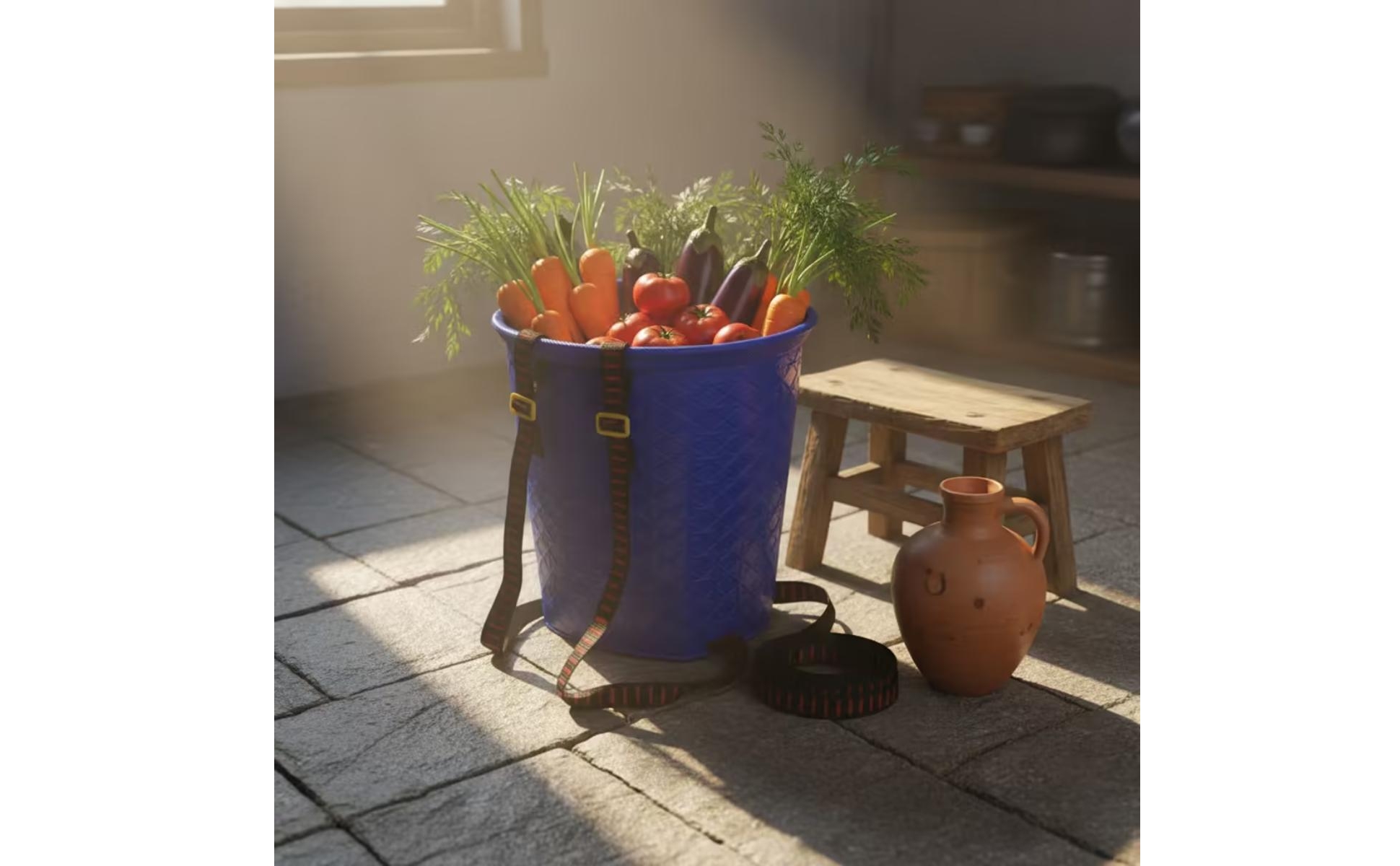 Backpack Basket Handsunrestricted Basket Backpack Wearable for Harvesting