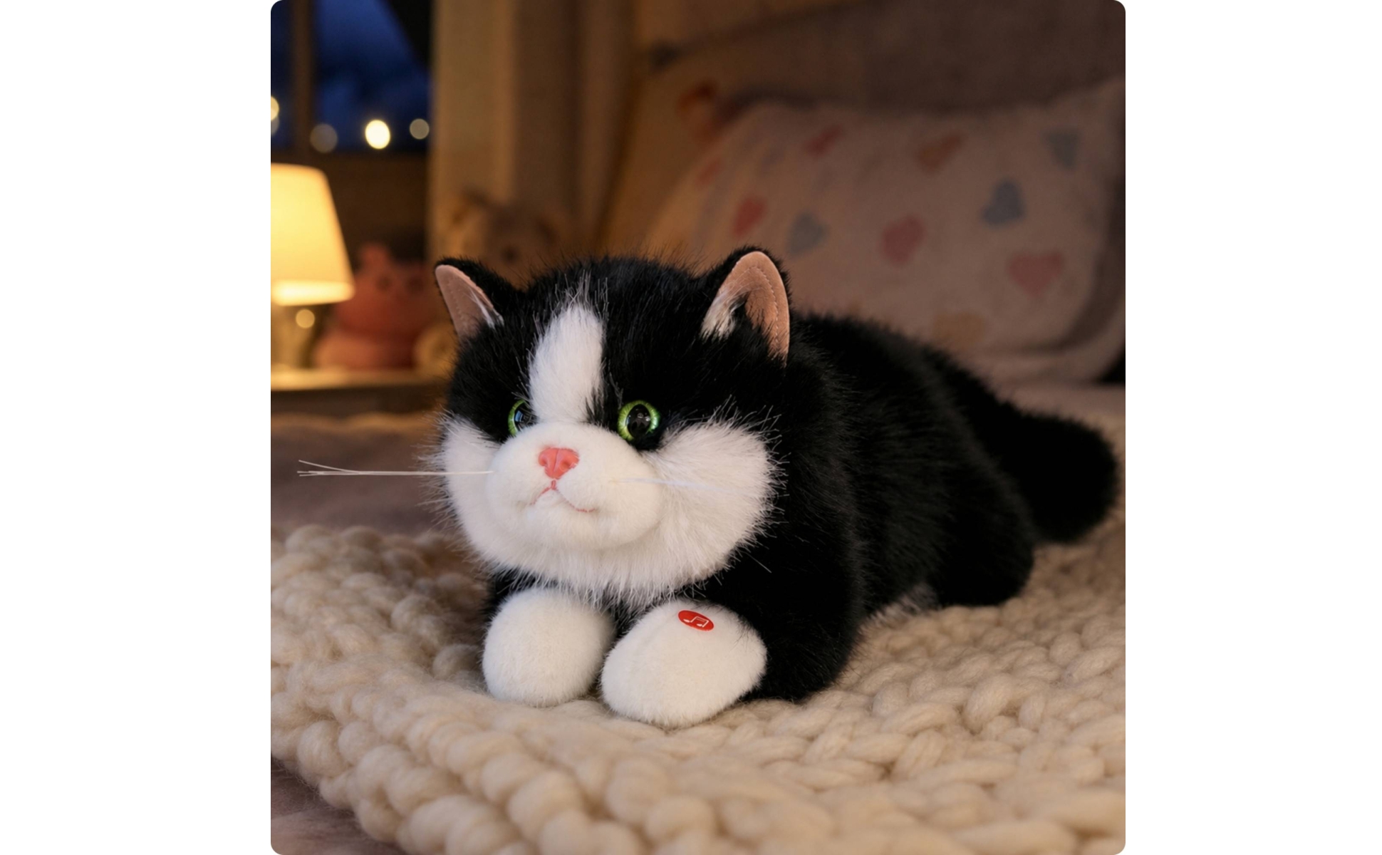 Stuffed Cat Fuzzy Stuffed Cat Soft for Sleepytime, Playroom, Kids