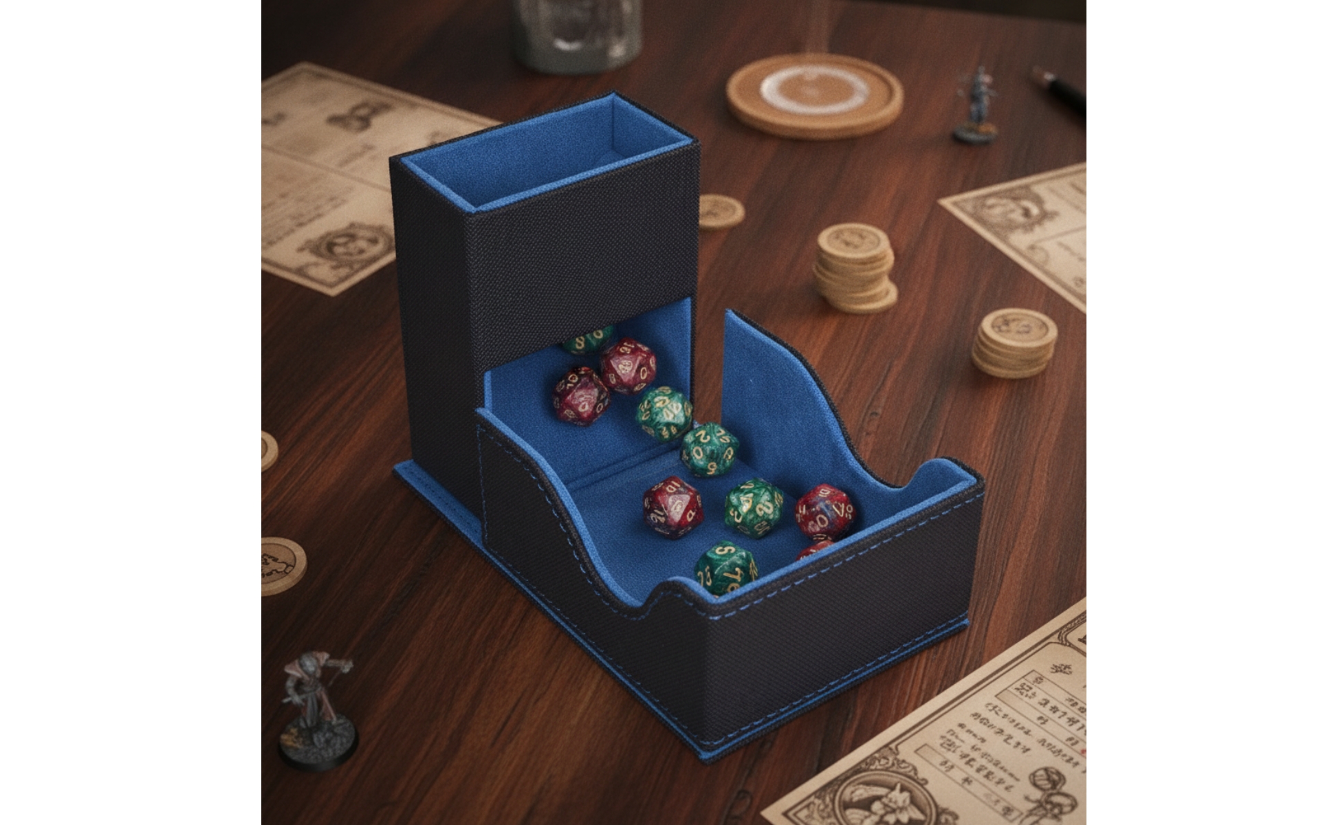Dice Roller with Tray Portable Dice Roller and Tray Attractive