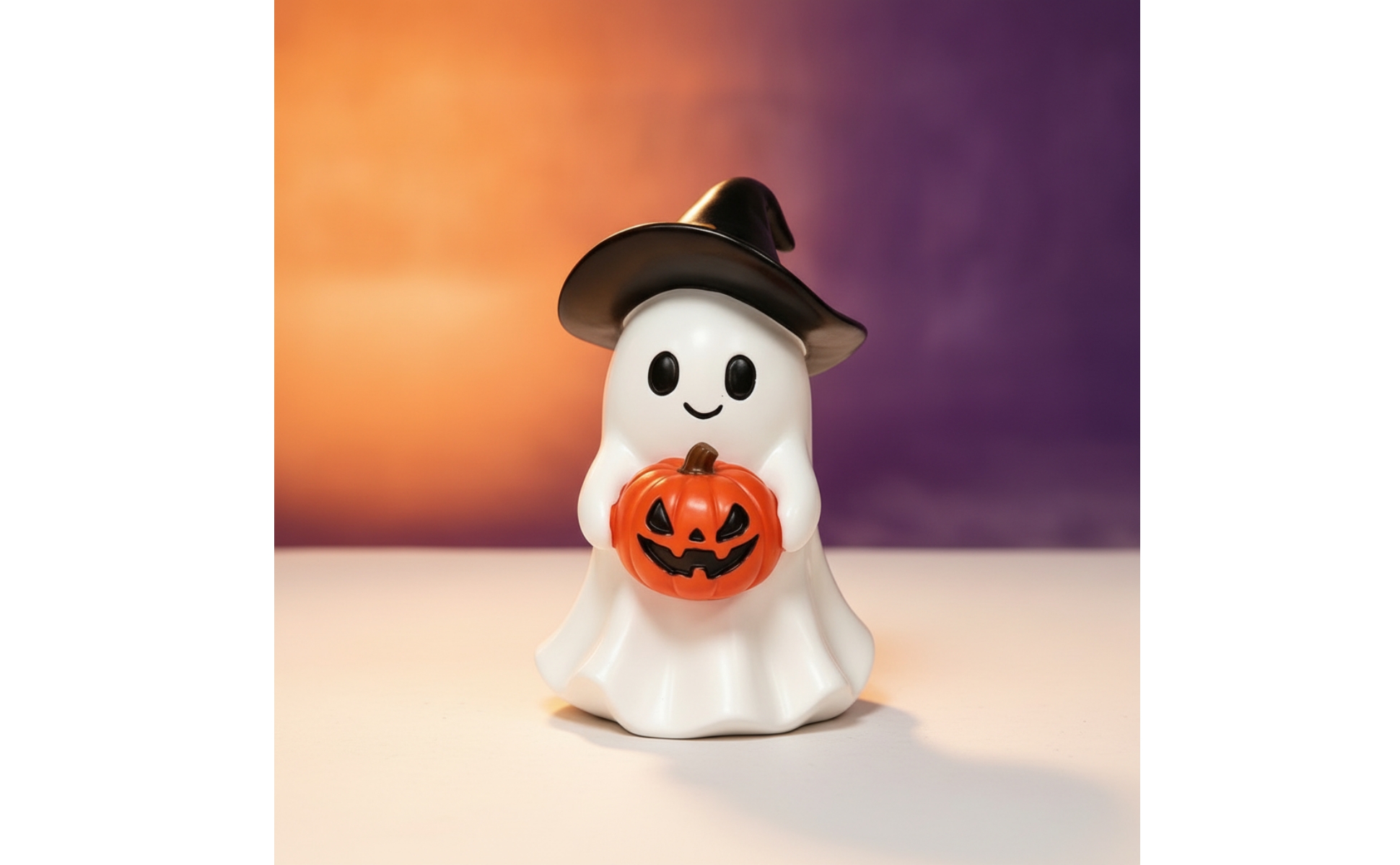 Ghost Figurine Halloween Resin Ghost Cute for Desk Display, Minimalists