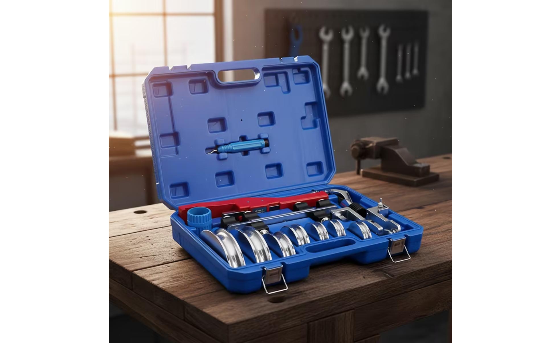 Ratchet Tube Bender 90-Degree Tube Bender Kit Interchangeable for Plumbers