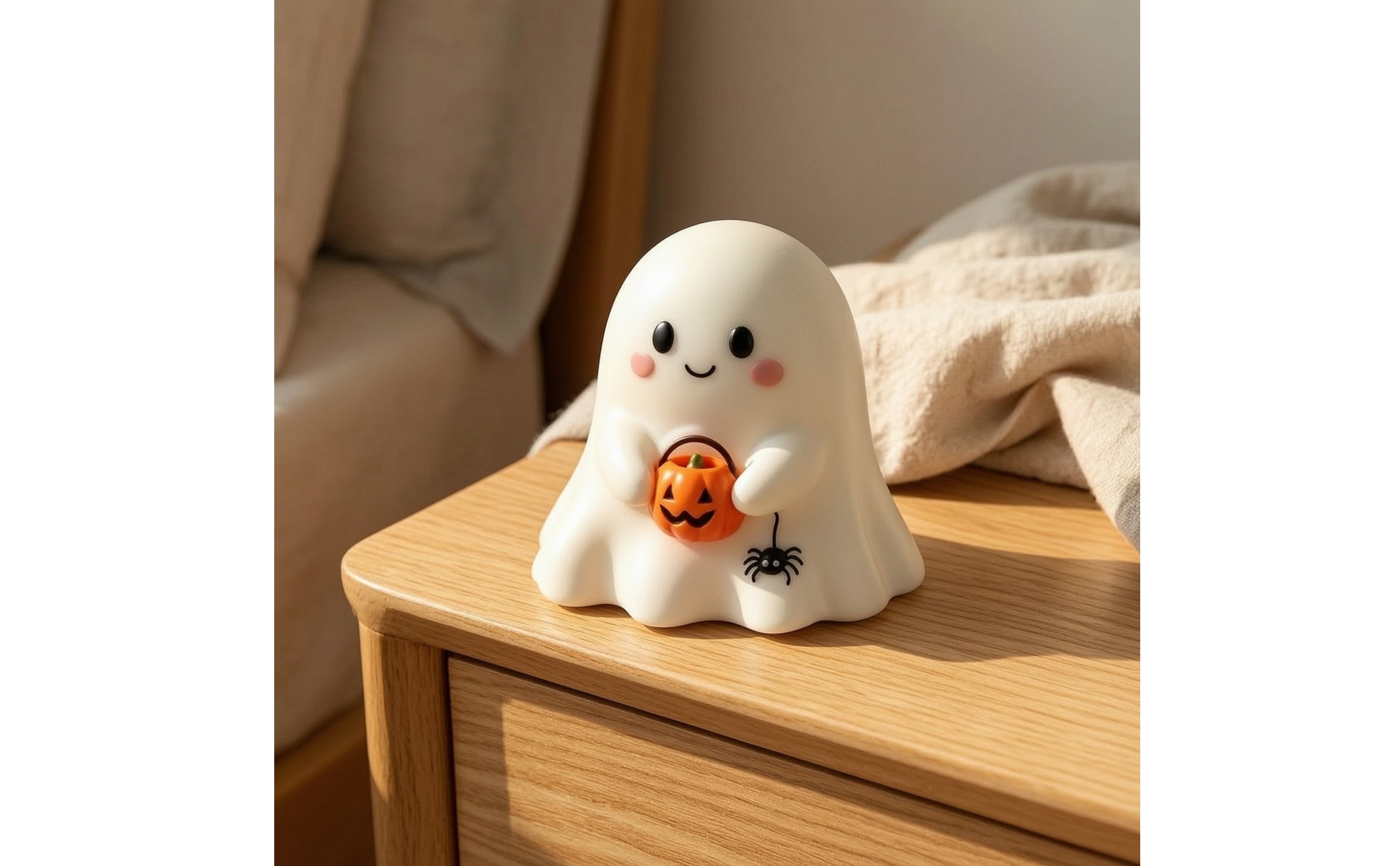 Ghost Figurine Halloween Resin Ghost Cute for Desk Display, Minimalists