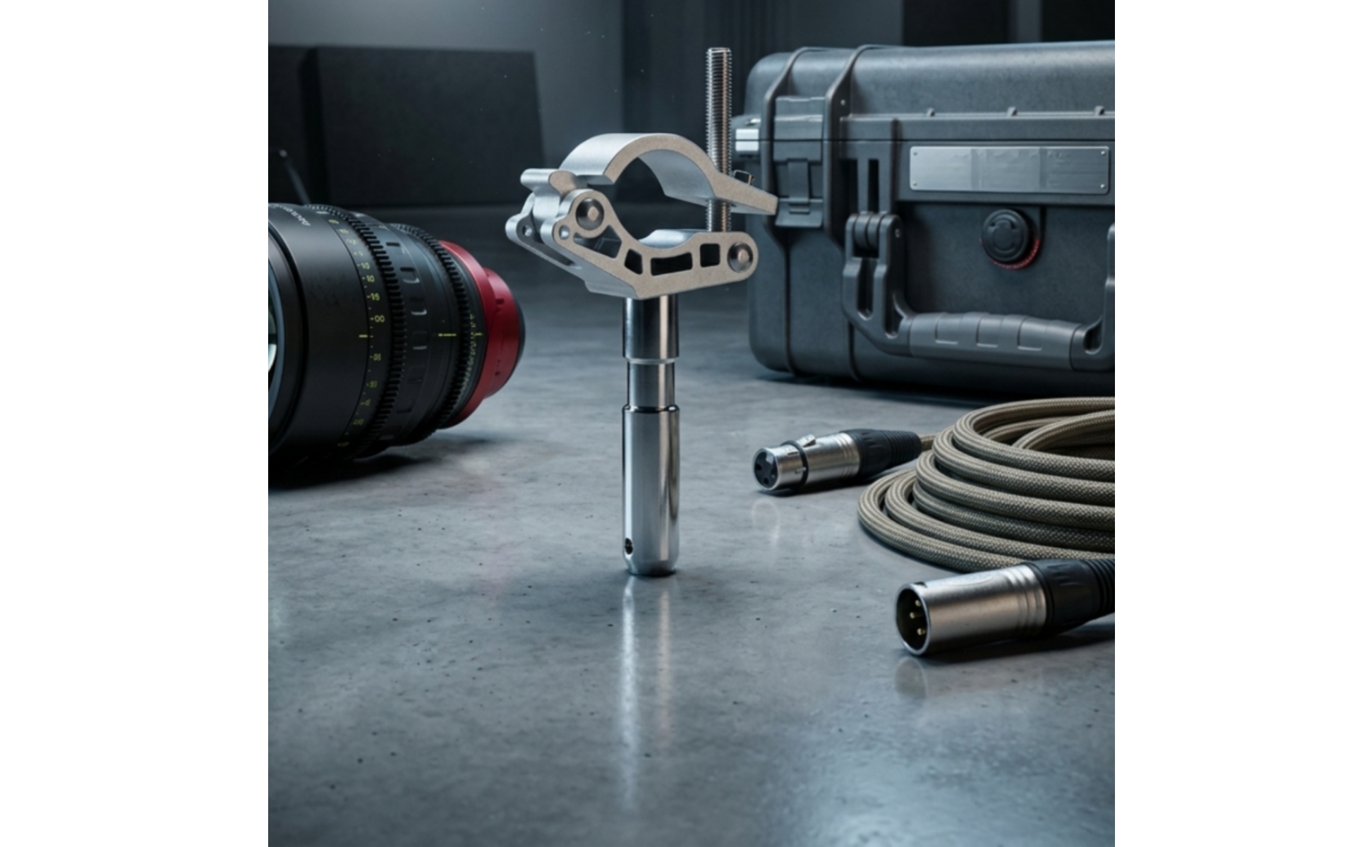 Metal Clamp with 28mm Connector Easy to Reposition Studio Tube Clamp Heavy Duty