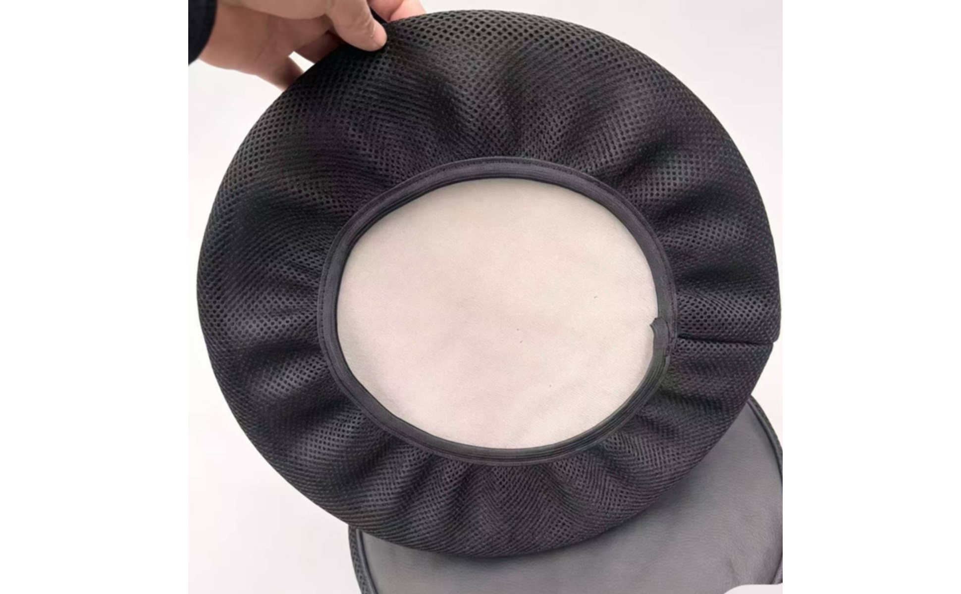 Drum Mute Cover Quiet Practice Drum Head Cover with Mesh Skirt Noise Reduction