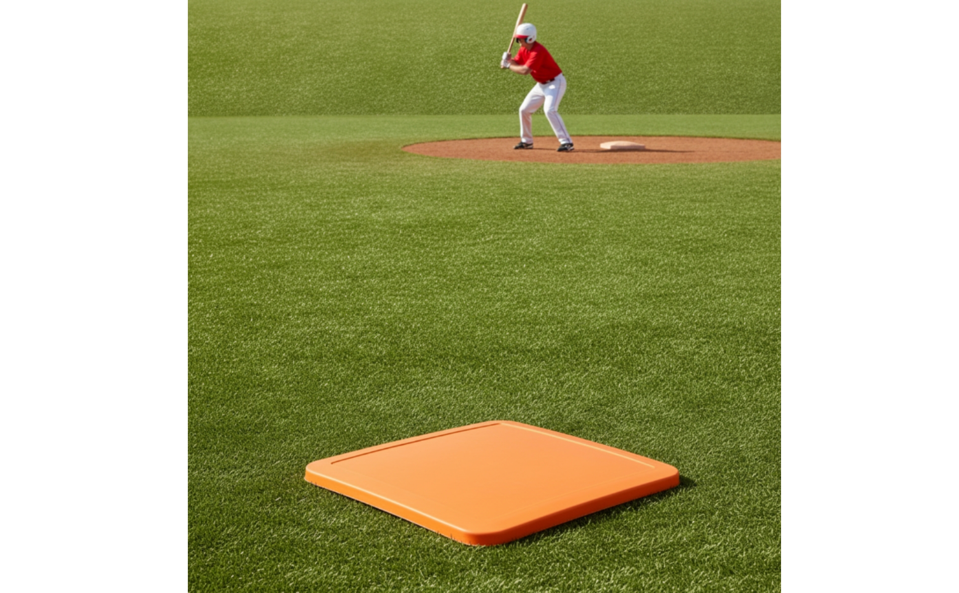 Baseball Base Low-Rise Rubber Base Flat for Backyard, Players, Coaches