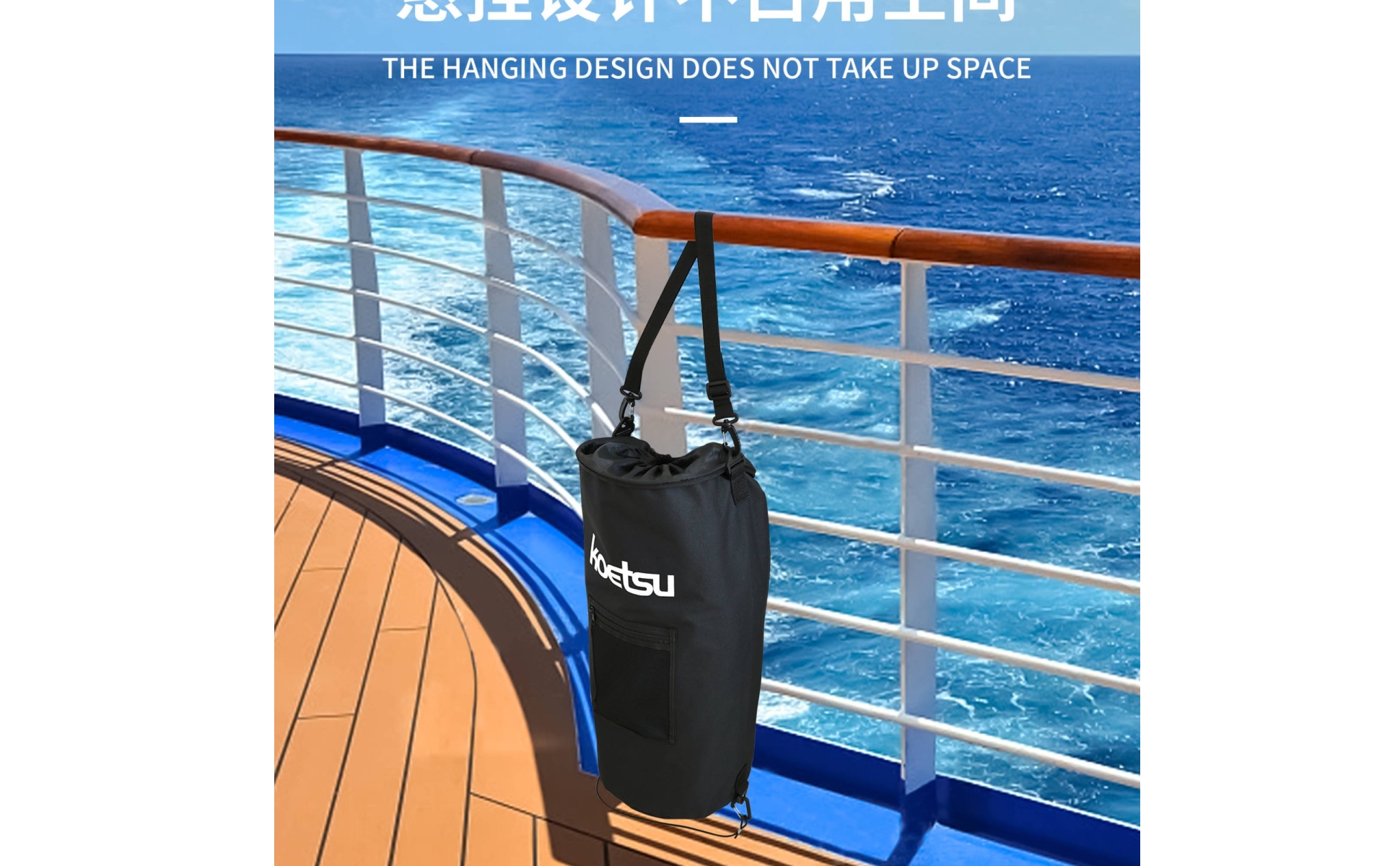Boat Trash Can with Hanging Straps Leak-Resistant for Boats, Yachts, Sailors