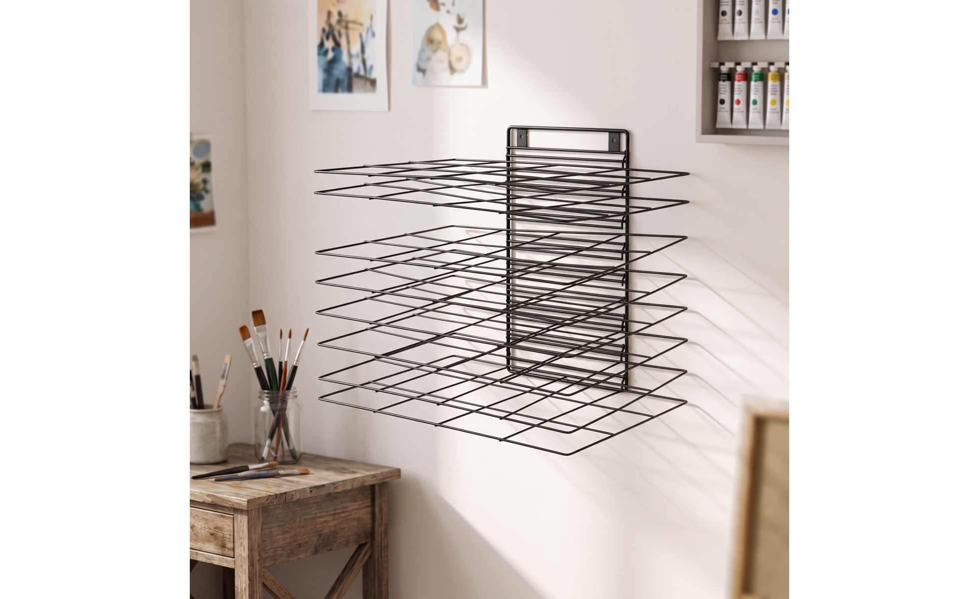 Art Drying Rack with Removable Shelves 8-Tier for Classroom, Teachers, Students