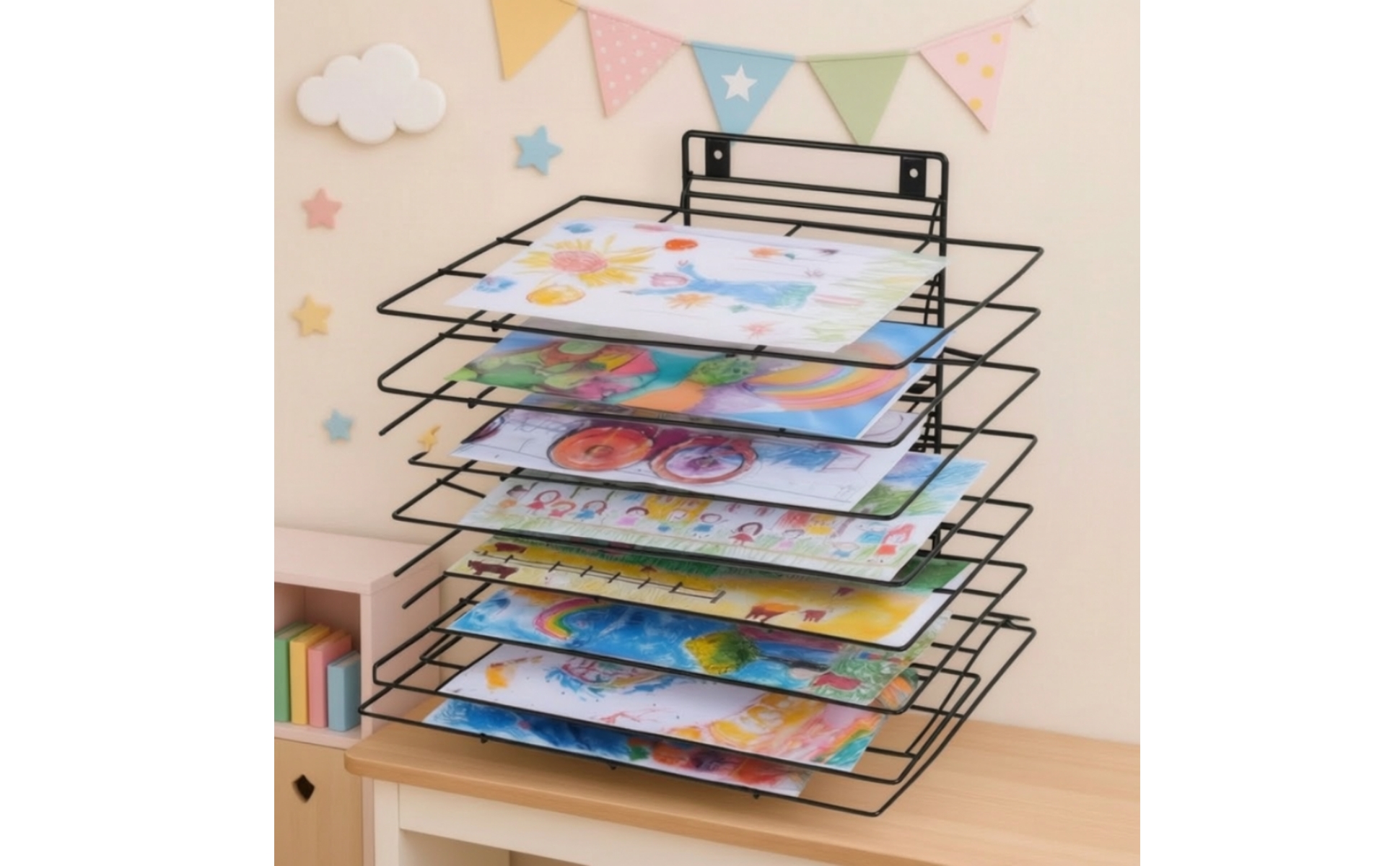 Art Drying Rack with Removable Shelves 8-Tier for Classroom, Teachers, Students