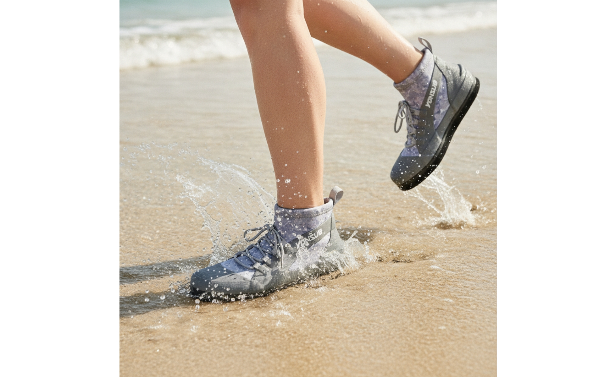 Water Shoes Quick-Dry Water Shoes with Rubber Sole Breathable for Beach, Hikers