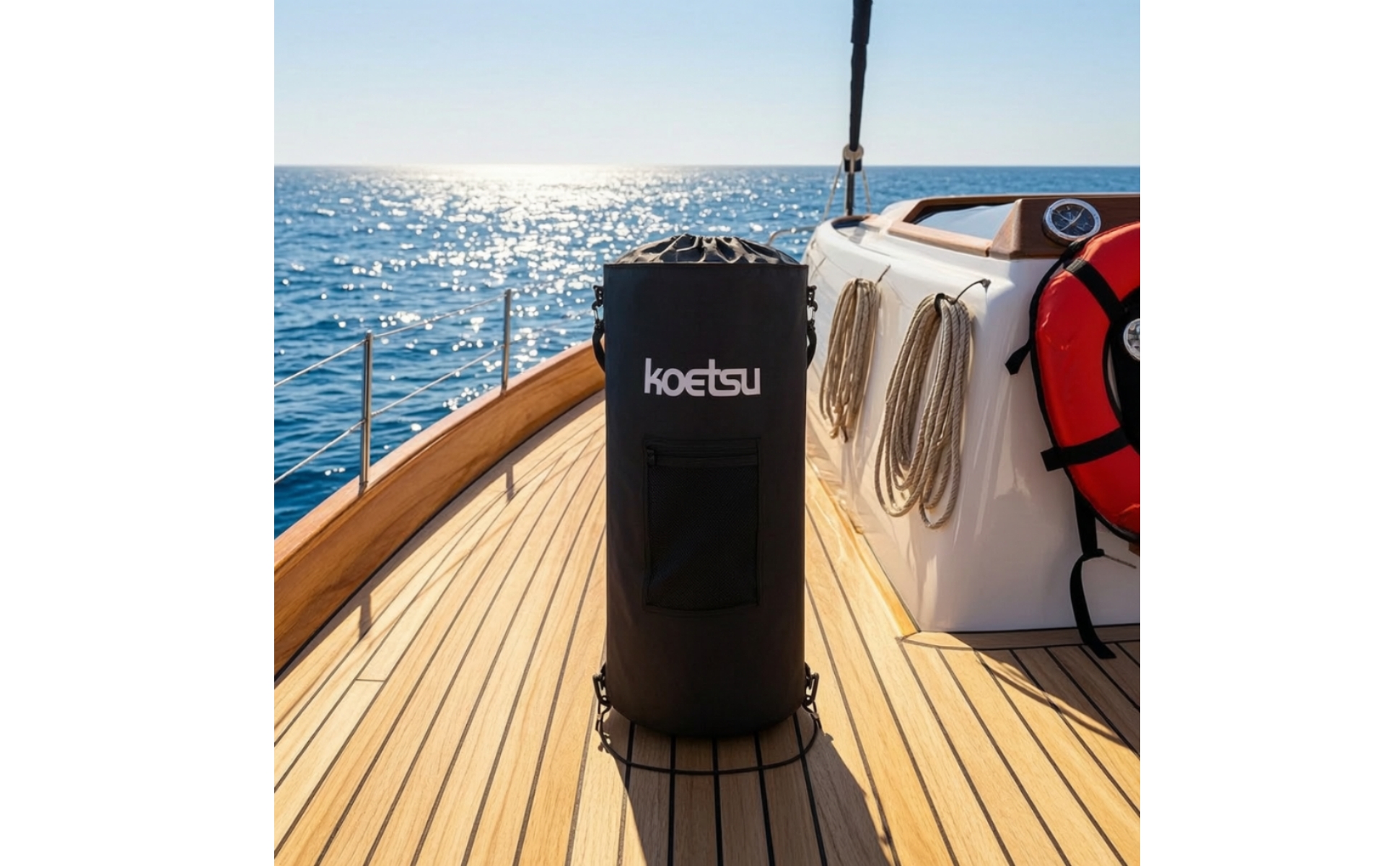 Boat Trash Can with Hanging Straps Leak-Resistant for Boats, Yachts, Sailors