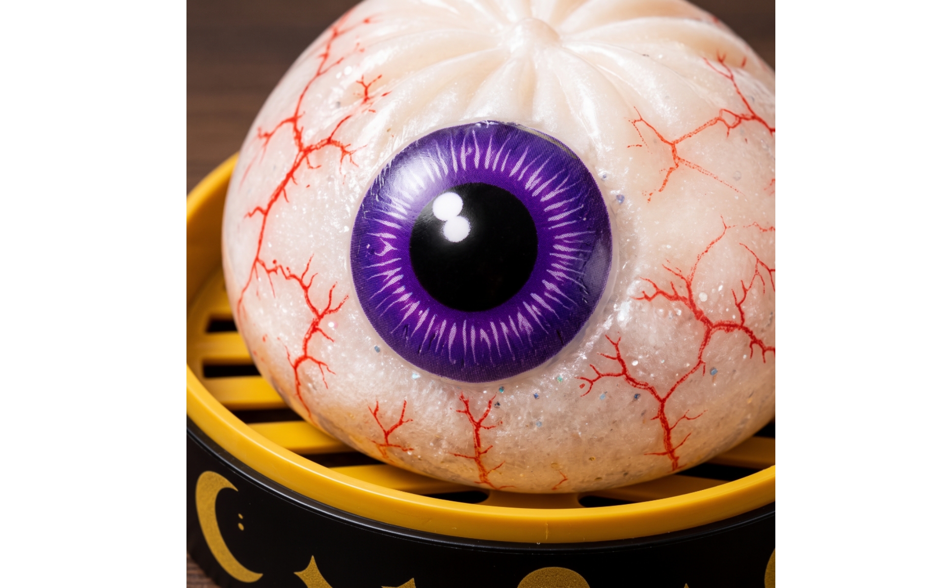 5 Pieces Ghost Dumpling Squishy Spooky-Cute with Tray Halloween