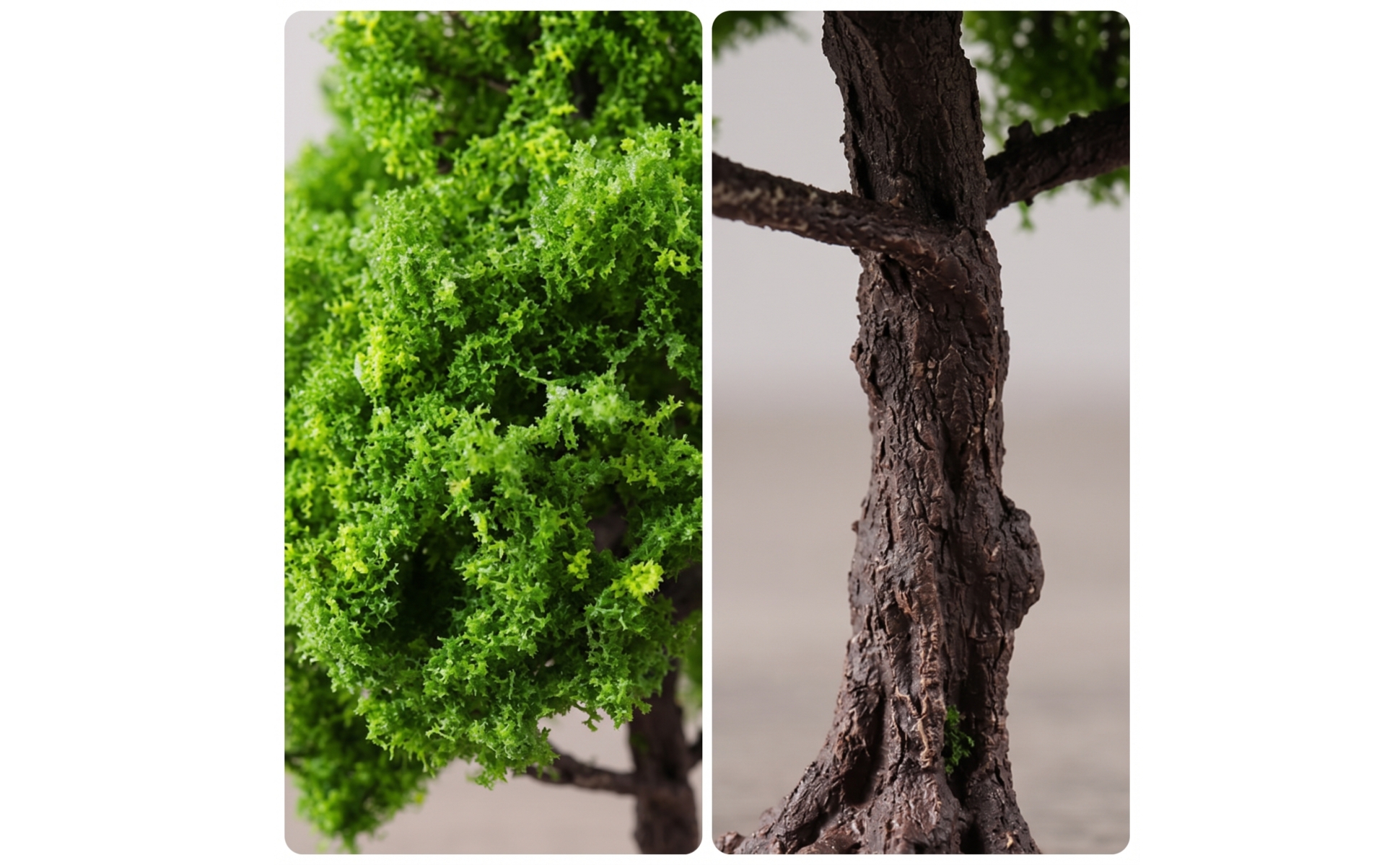 Banian Miniature Artificiel Arbre de Diorama fait Main pour Maquette, Modélistes