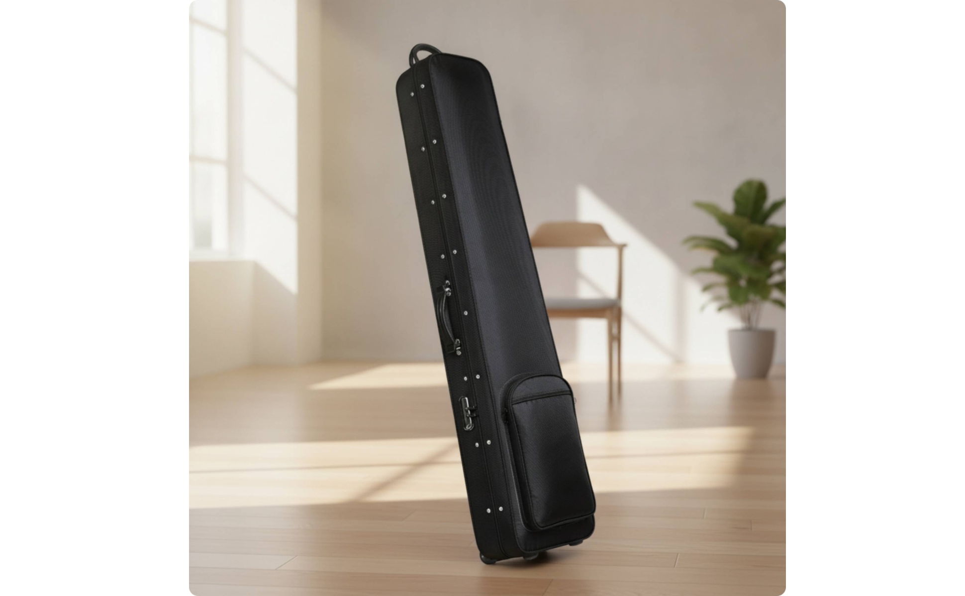 Guqin Bag Wheeled Guqin Travel Bag Easy Transport for Storage, Musicians