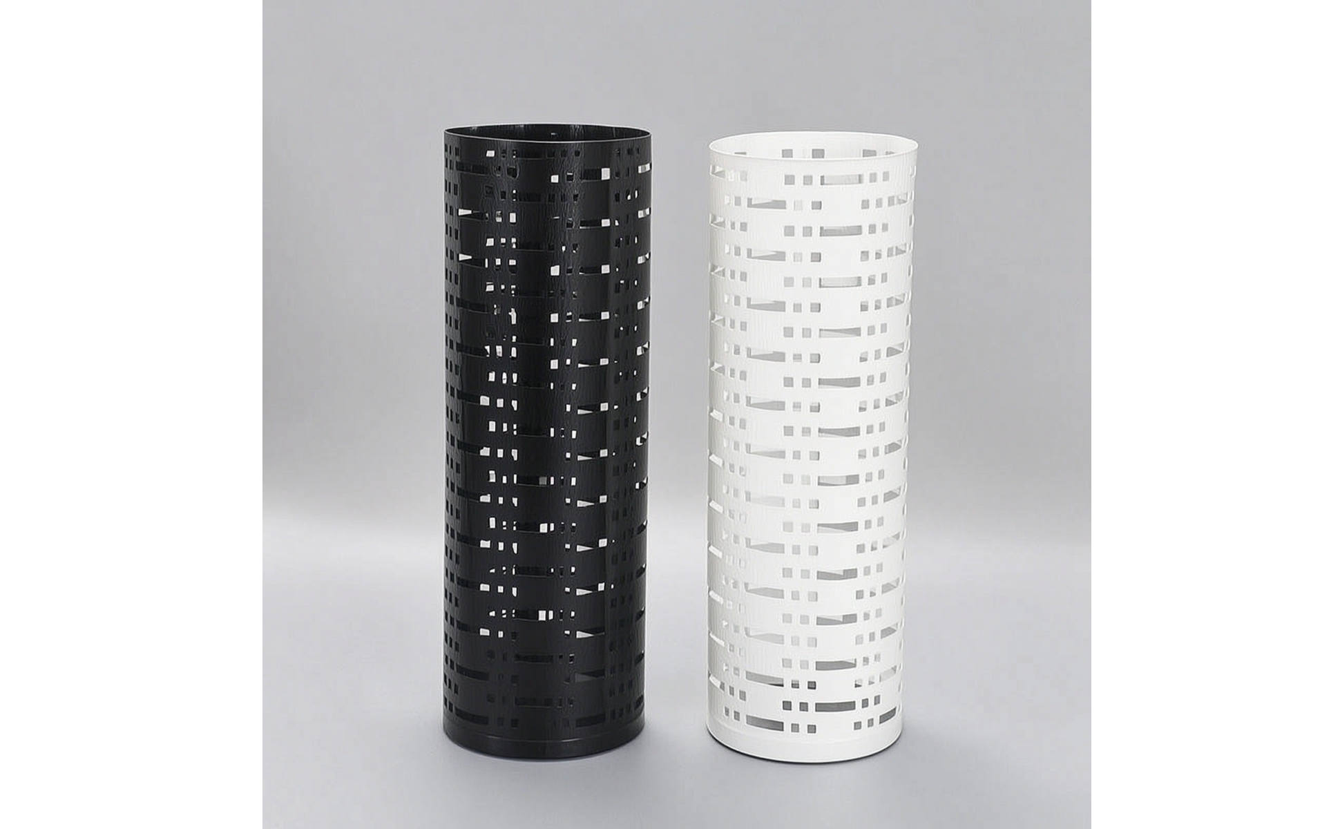 Metal Umbrella Stand Perforated Freestanding Umbrella Stand Ventilated for Lobby