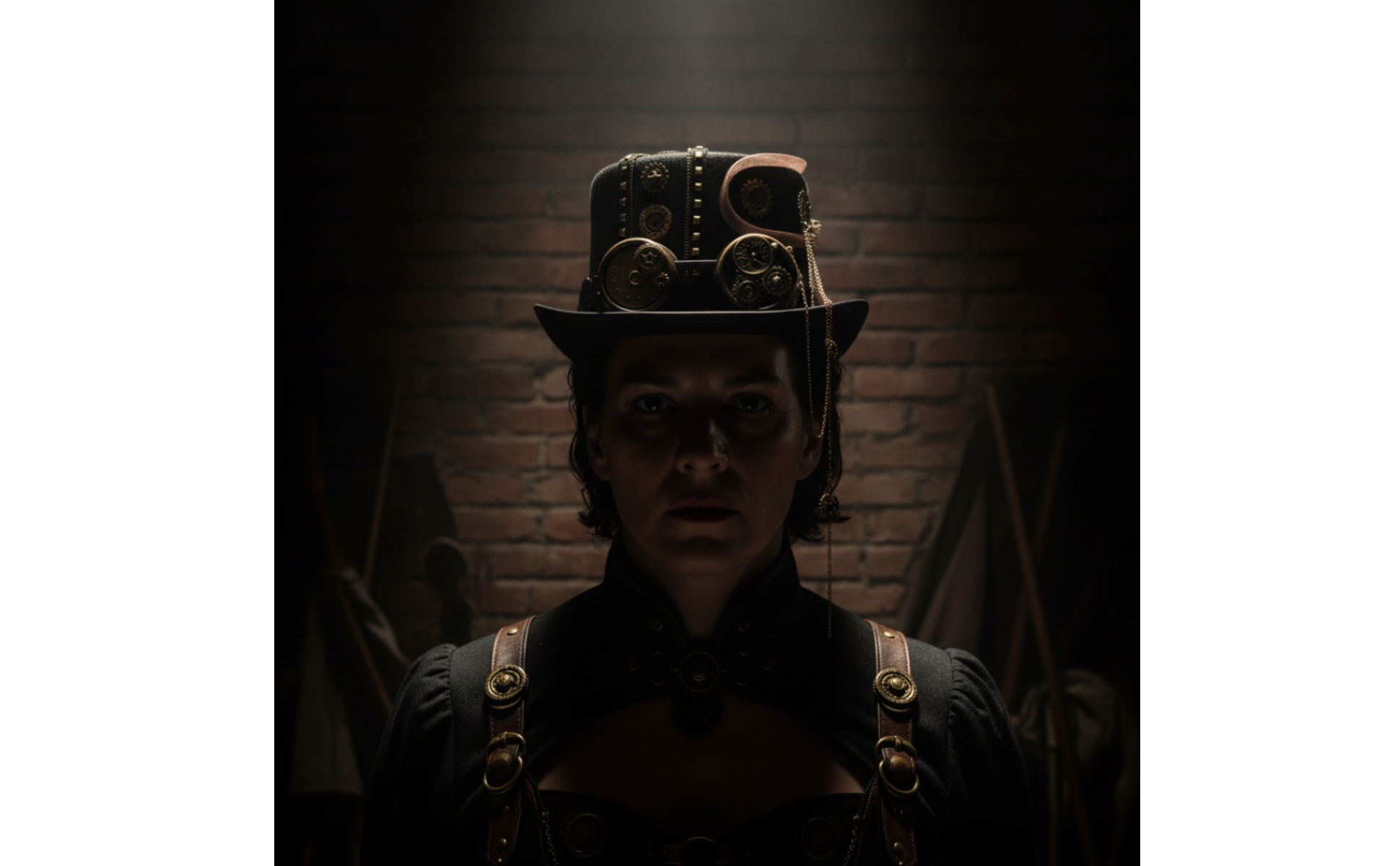 Steampunk Hat with Goggles Cosplay Top Hat with Goggles Costume for Cosplayers