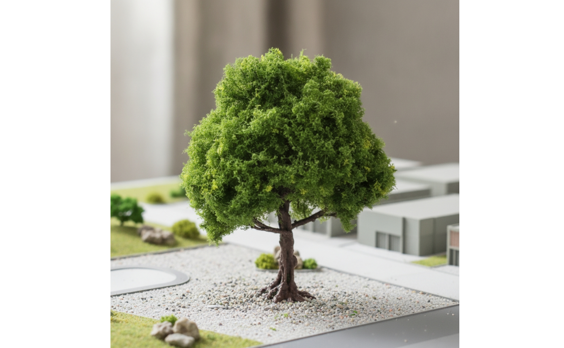 Banian Miniature Artificiel Arbre de Diorama fait Main pour Maquette, Modélistes