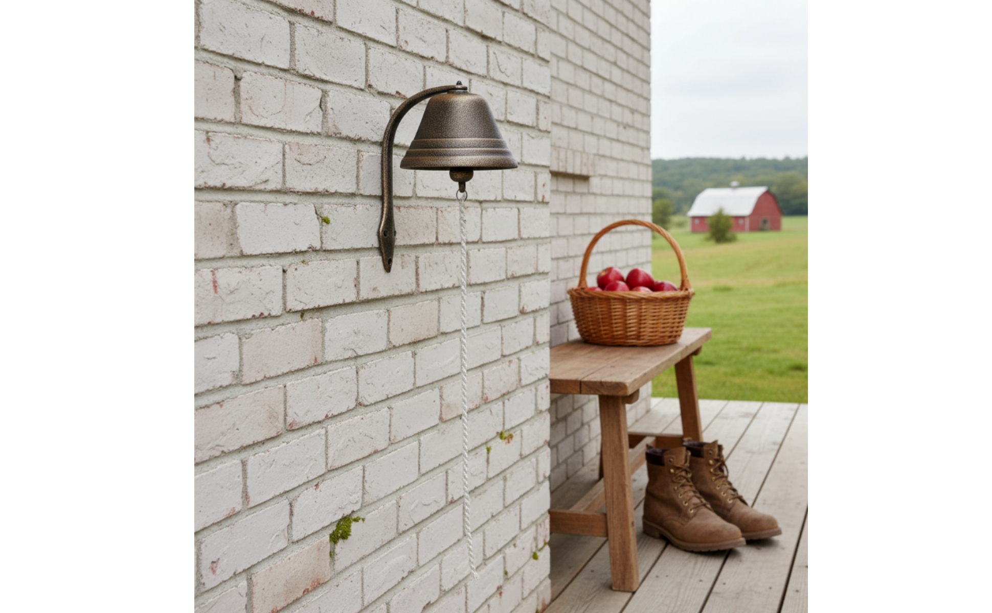 Cloche Murale Vintage Cloche En Fonte Antique pour Entrée, Portail