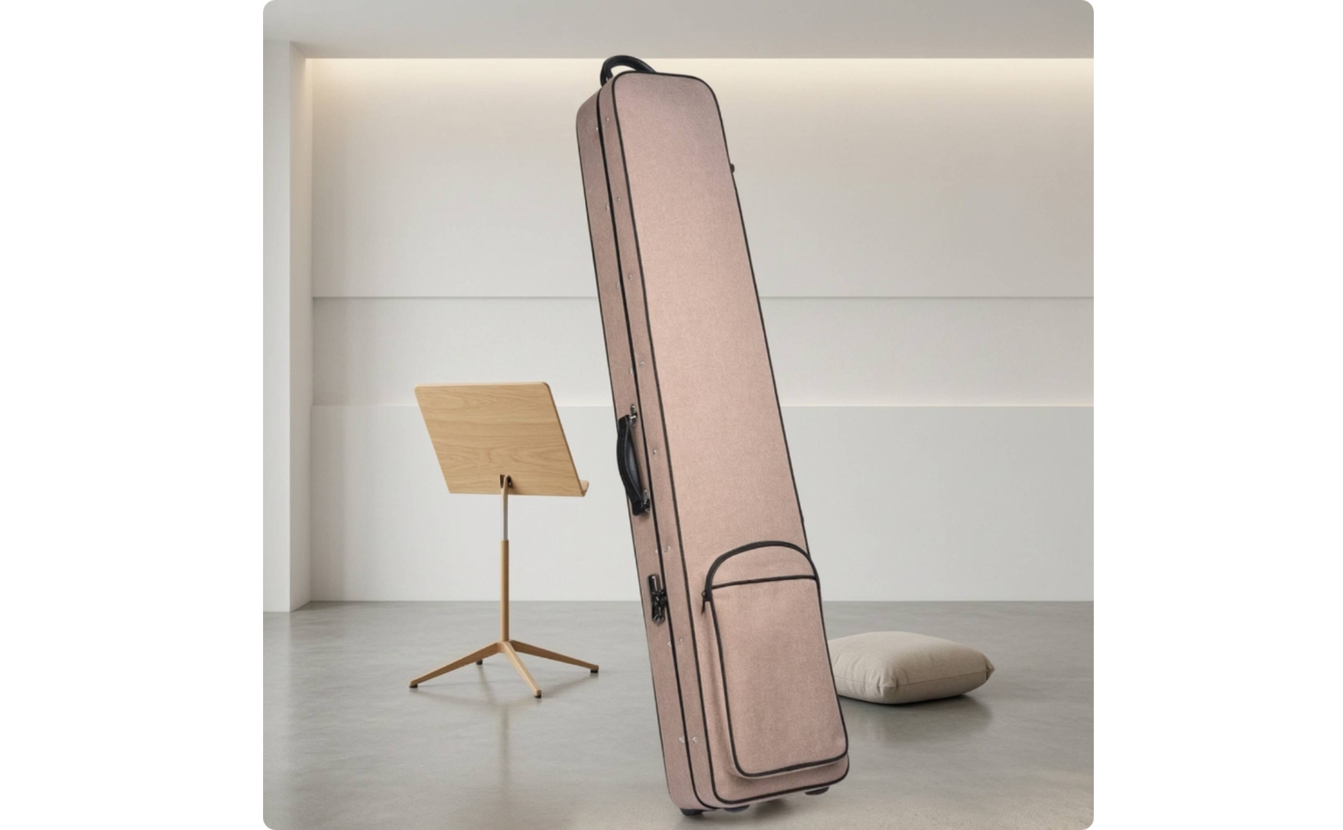 Guqin Bag Wheeled Guqin Travel Bag Easy Transport for Storage, Musicians
