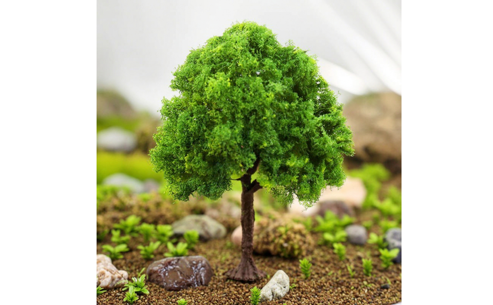 Banian Miniature Artificiel Arbre de Diorama fait Main pour Maquette, Modélistes