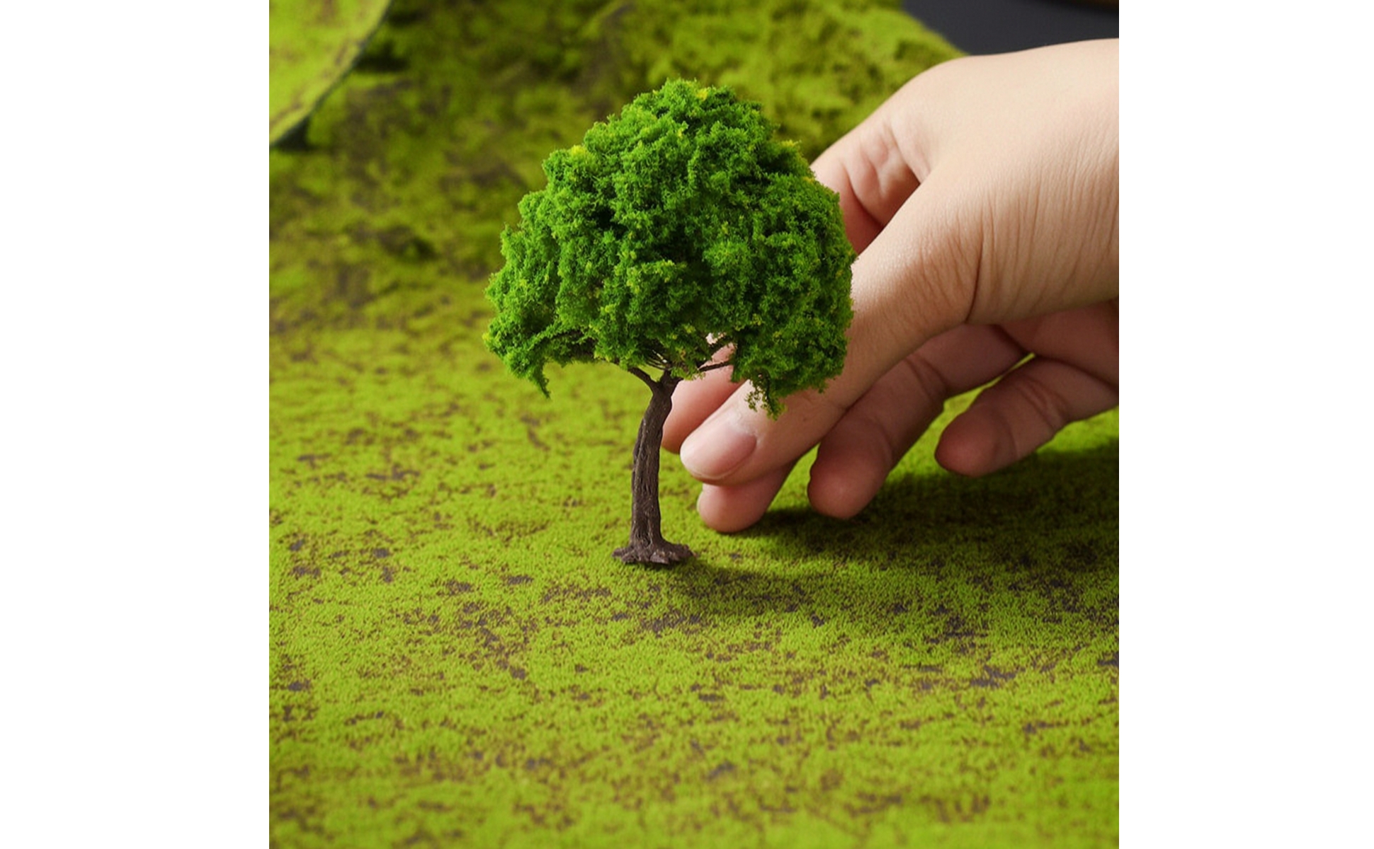Banian Miniature Artificiel Arbre de Diorama fait Main pour Maquette, Modélistes
