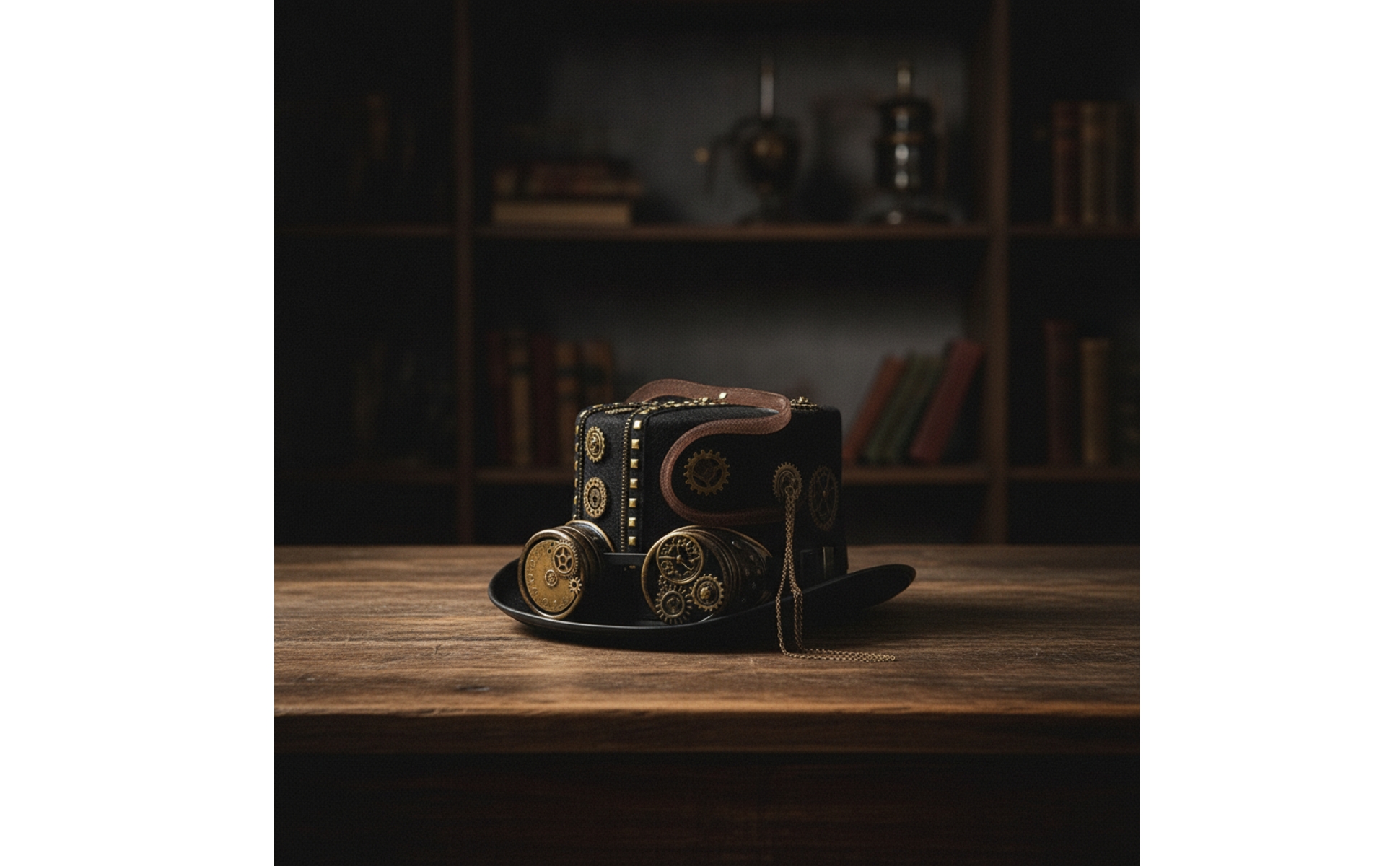 Steampunk Hat with Goggles Cosplay Top Hat with Goggles Costume for Cosplayers
