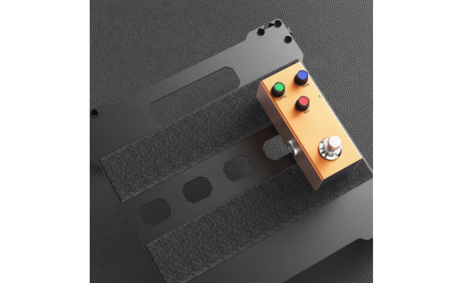Pedal Board with Handle Aluminum Alloy Effects Pedal Board Open-Frame for Studio