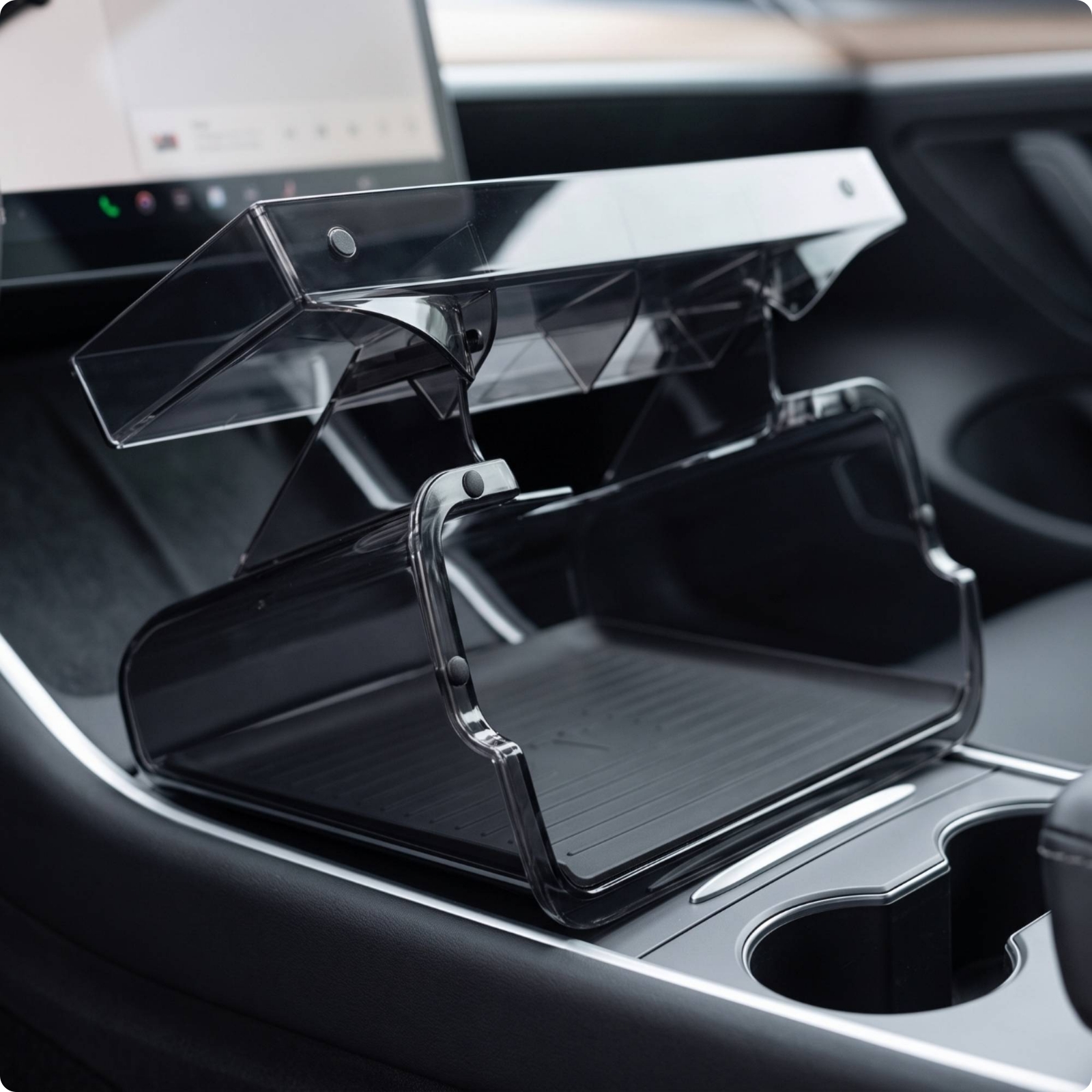 Under-Screen Storage Box Discreet for Your Vehicle Cabin