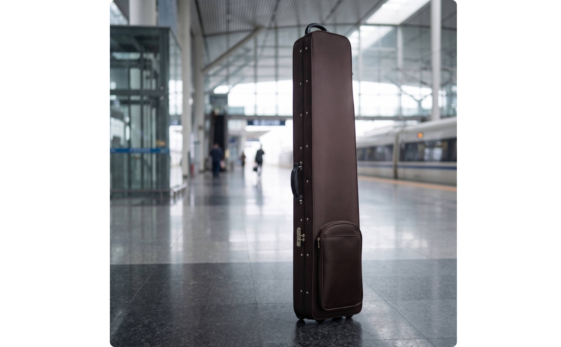 Guqin Bag Wheeled Guqin Travel Bag Easy Transport for Storage, Musicians