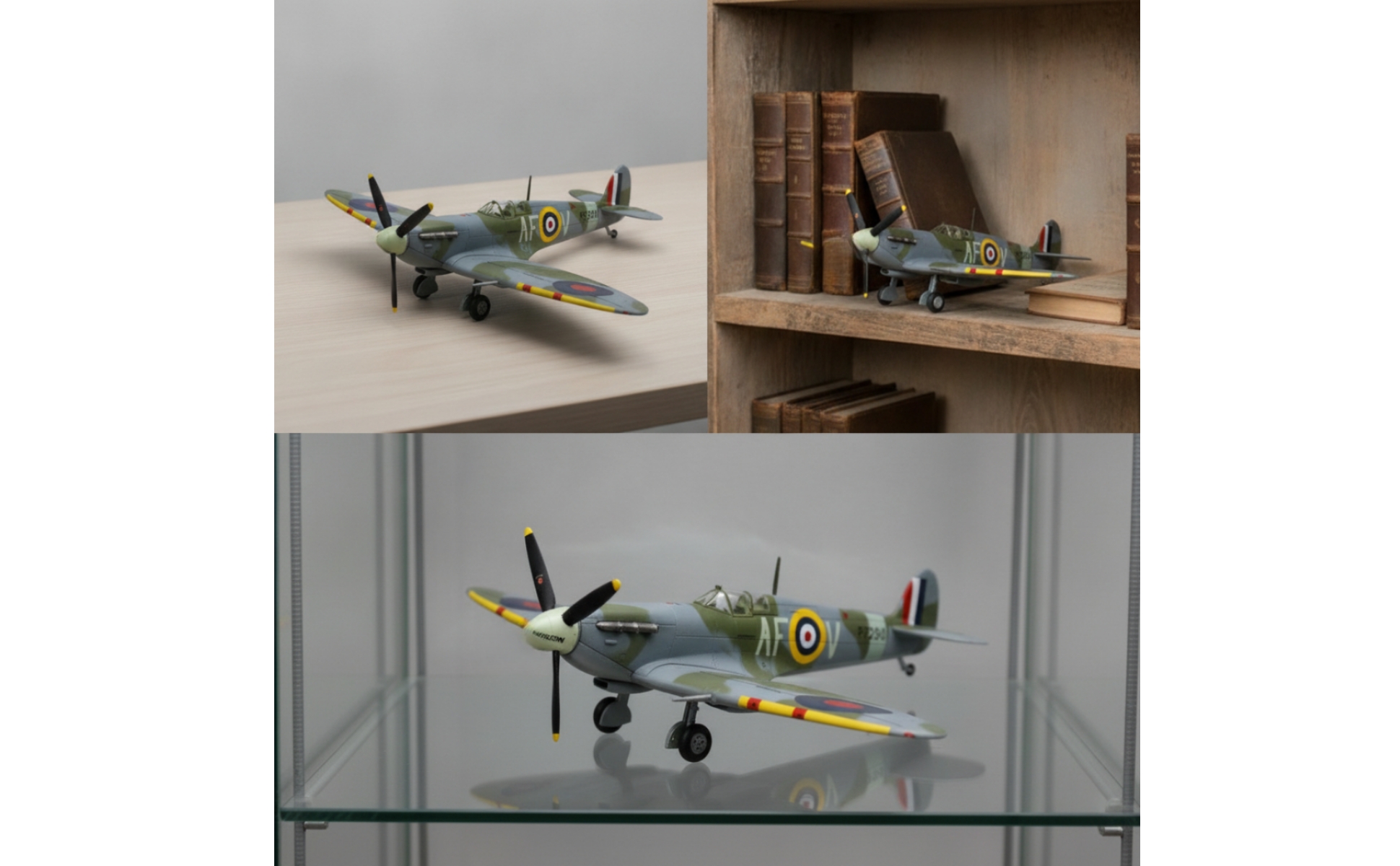 Historic Warbird Die-Cast Model Airplane WWII Historic Warbird Model Airplane