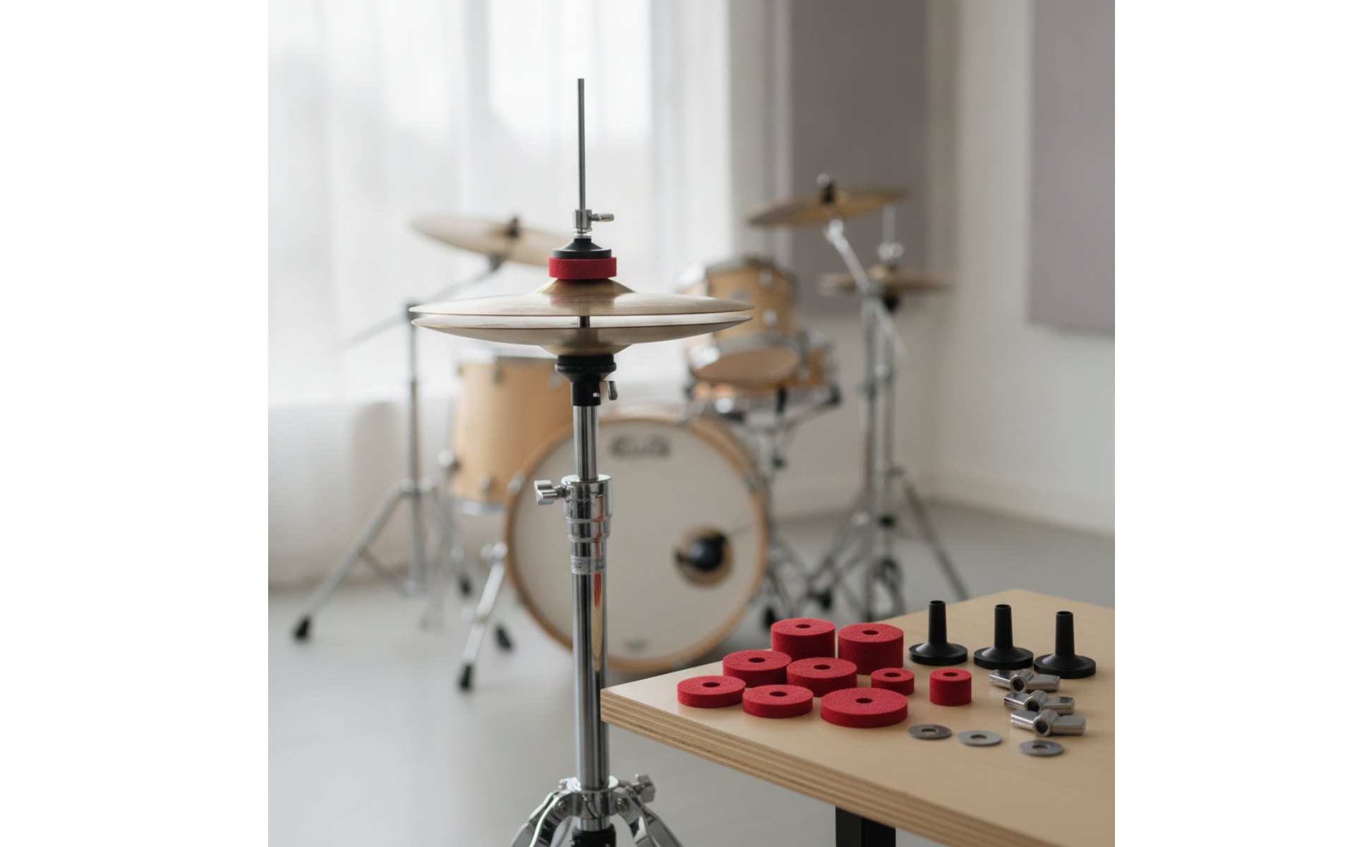 Drum Felt Kit with Washers Replacement Drum Felt Kit Compatible for Live Stage