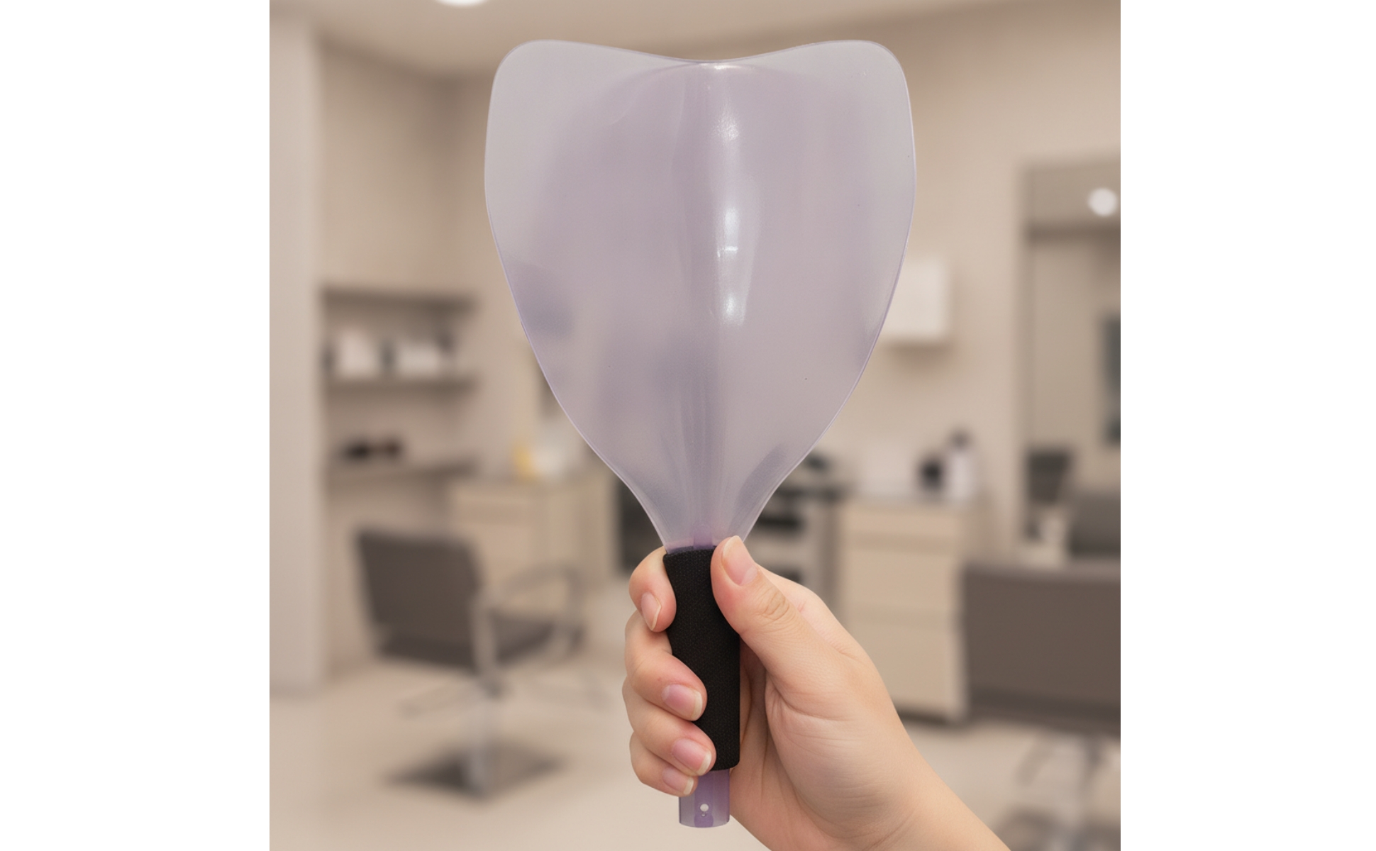 Barber Face Barrier Handheld Face Barrier with Sponge Handle Easy to Hold