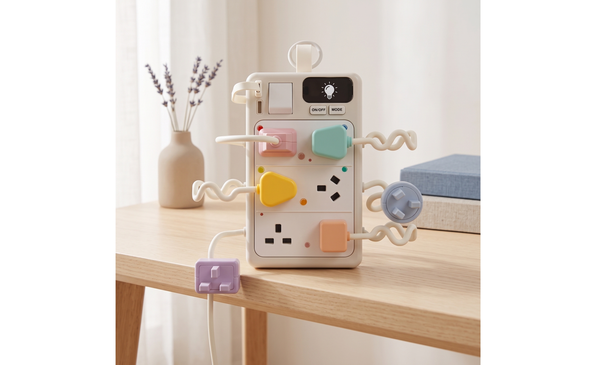 Power Strip Toy Educational Toy Power Strip Realistic for Toddlers, Preschoolers