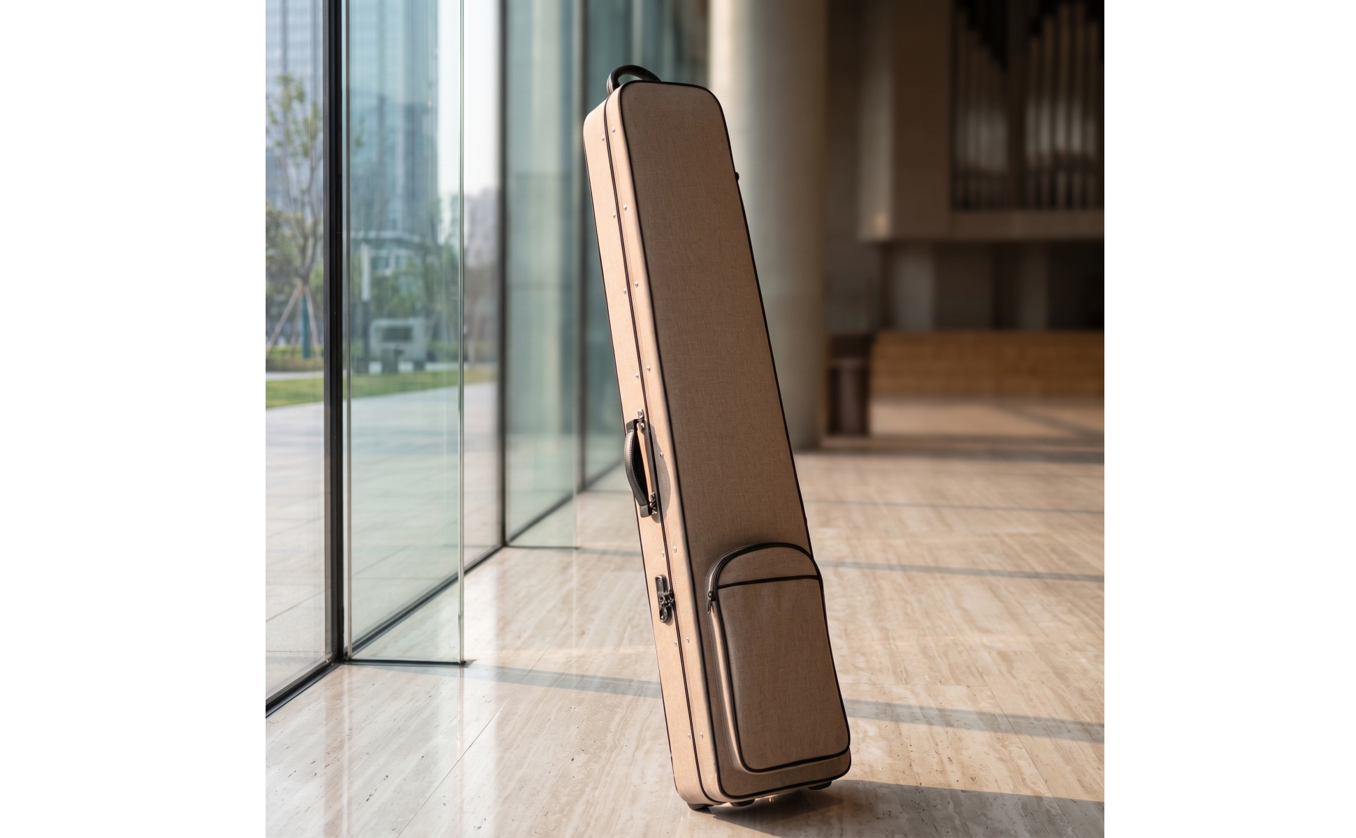 Guqin Bag Wheeled Guqin Travel Bag Easy Transport for Storage, Musicians