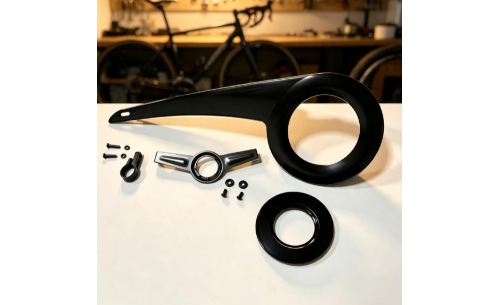 Cycle Chain Guard Kit Streamlined Bike Chain Guard Long-Lasting
