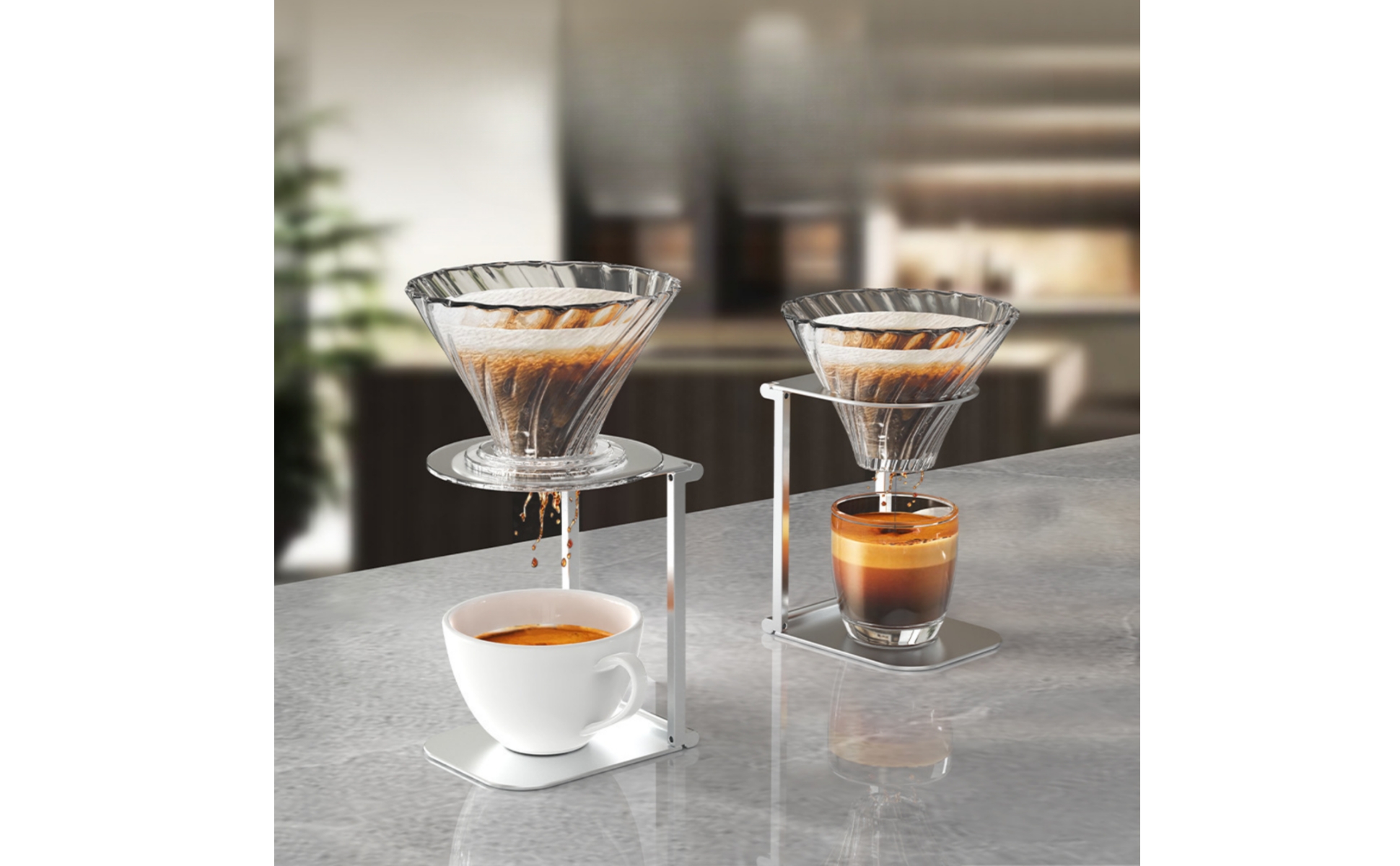 Coffee Dripper Stand Foldable Pour over Stand Portable for Camping, Campers