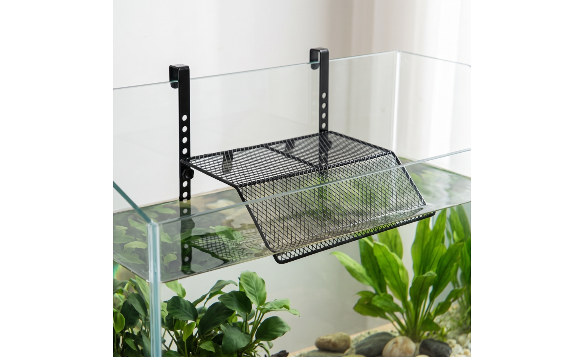 Turtle Basking Platform Hanging Aquarium Platform with Hooks Non-Slip