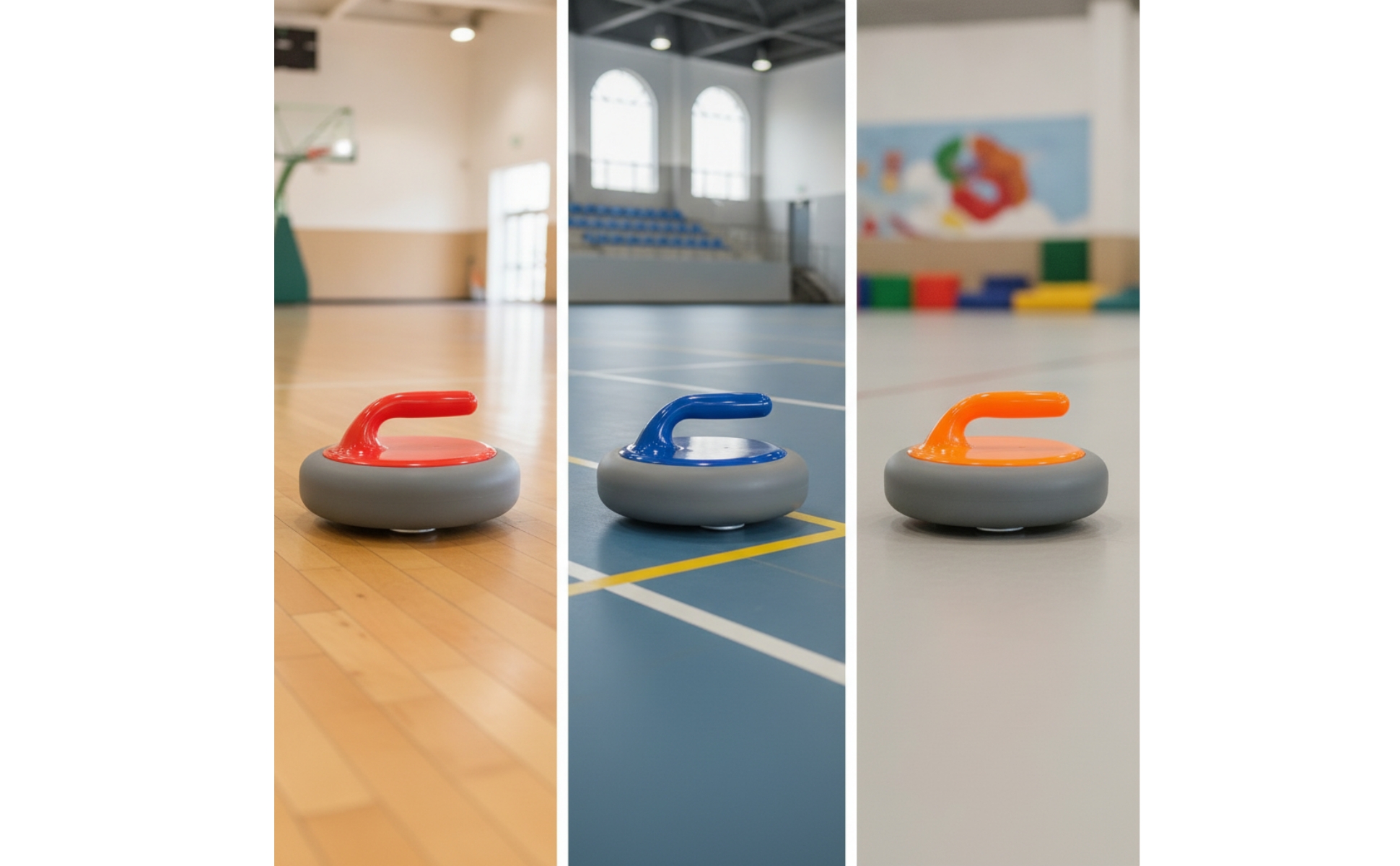 Dry-Land Curling Stone Training Floor Curling Stone Indoor for Schools, Athletes
