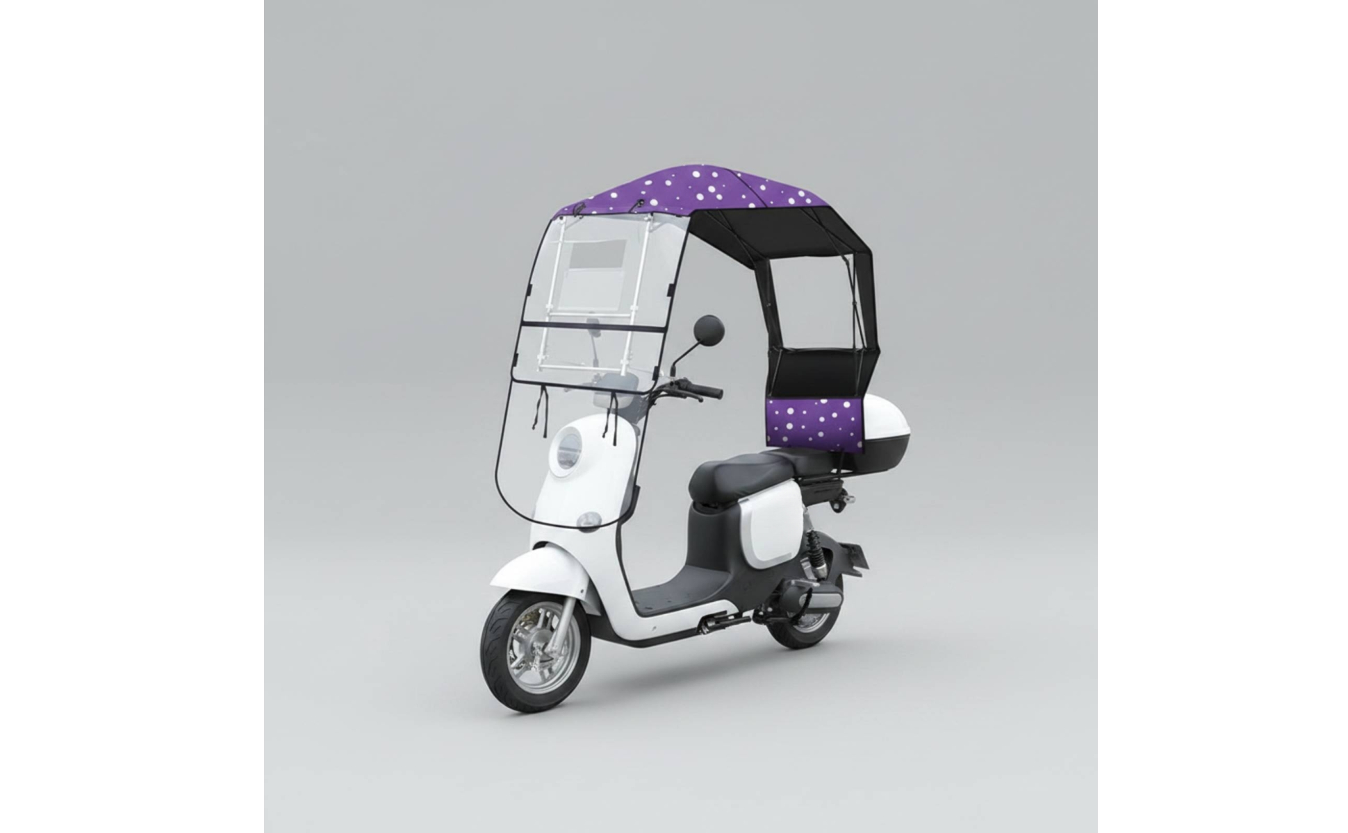 Scooter Rain Canopy with Windshield Waterproof for Daily Commuting, City Travel