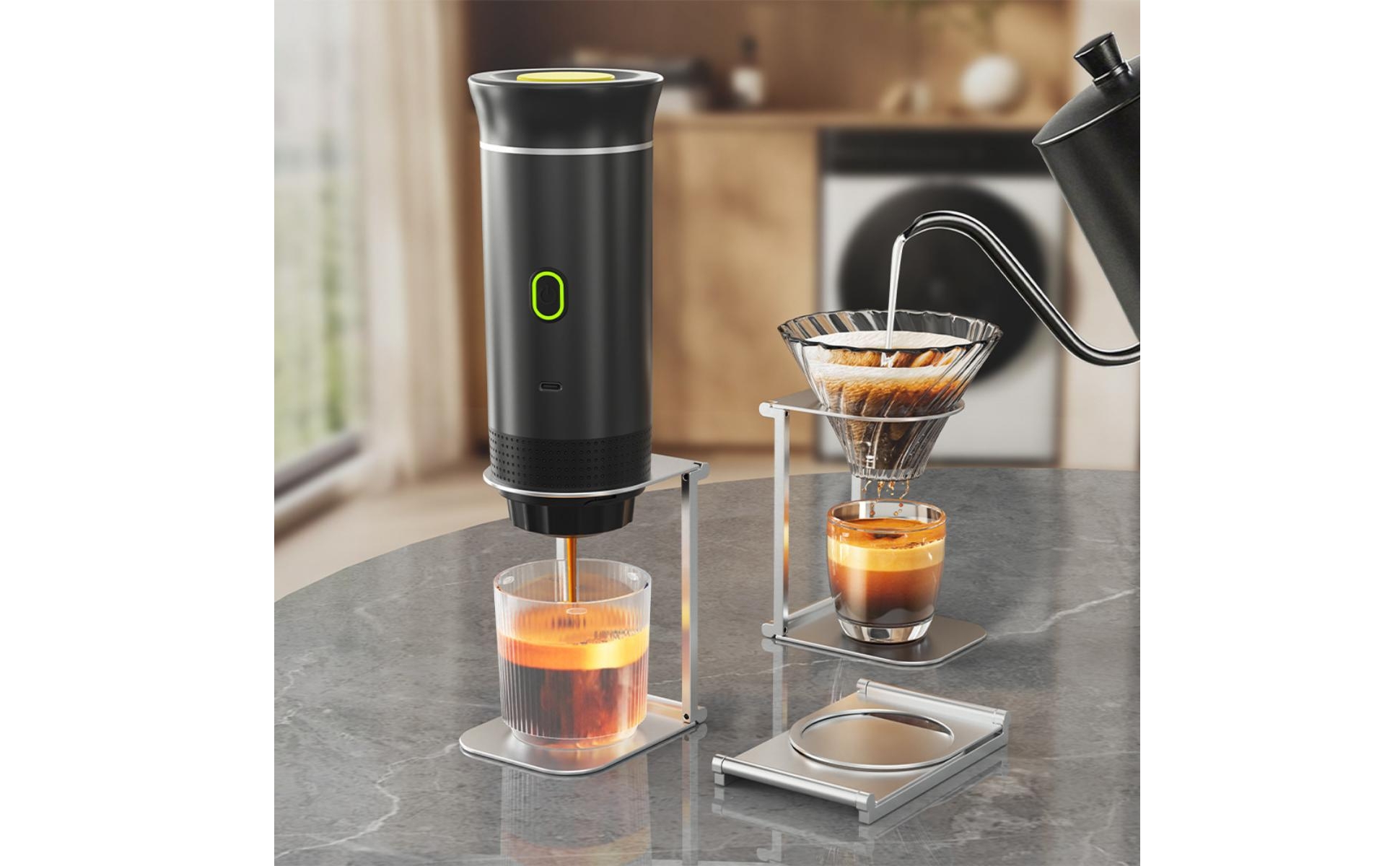 Coffee Dripper Stand Foldable Pour over Stand Portable for Camping, Campers