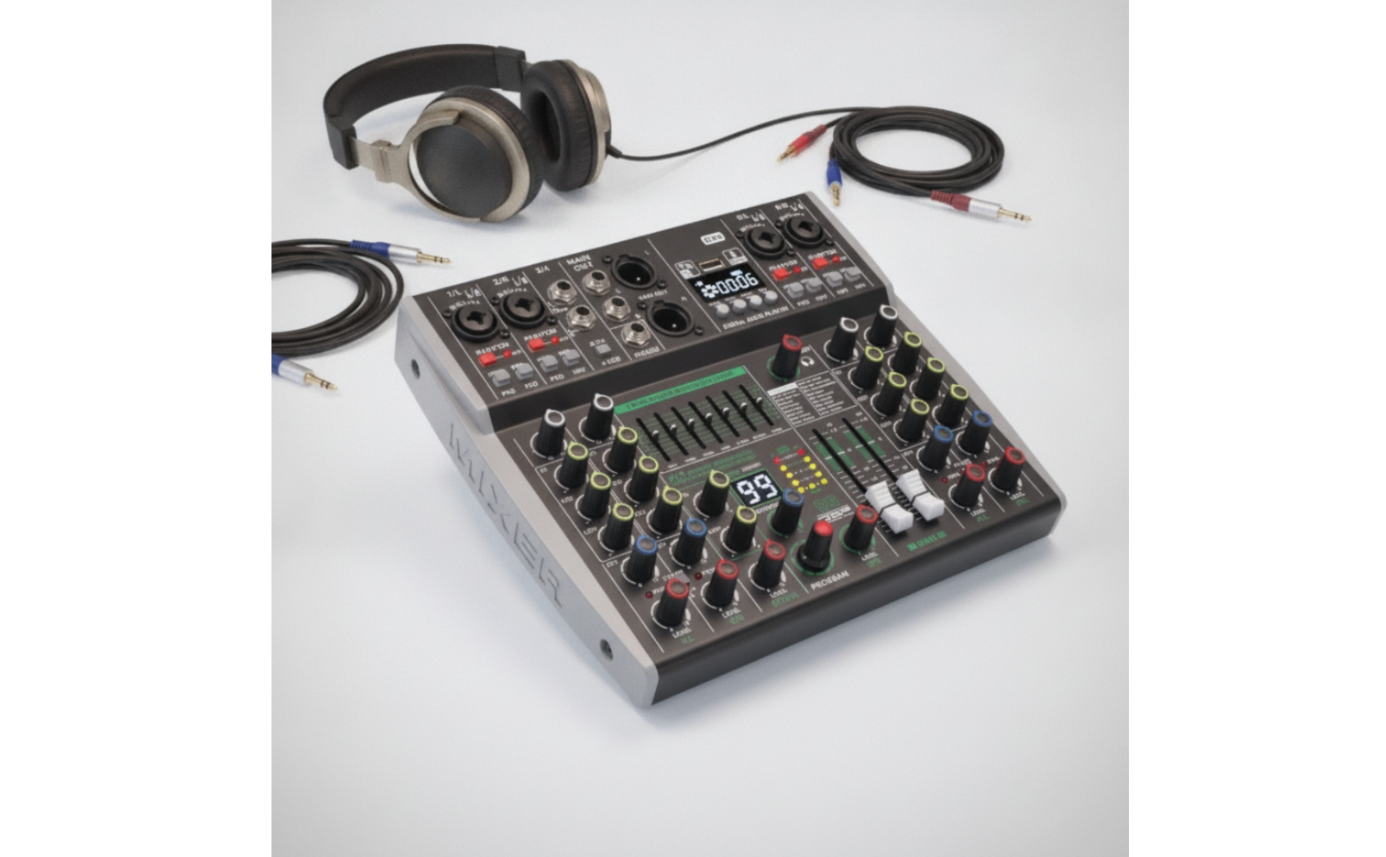 Mixer da Tavolo Digitale Mixer Audio con DSP Professionale per Musicisti, Fonici