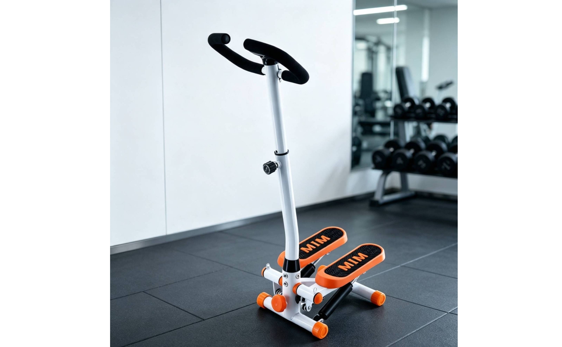 Mini-Stepper mit Haltestange Kompakt Stepper mit Haltegriff Platzsparend