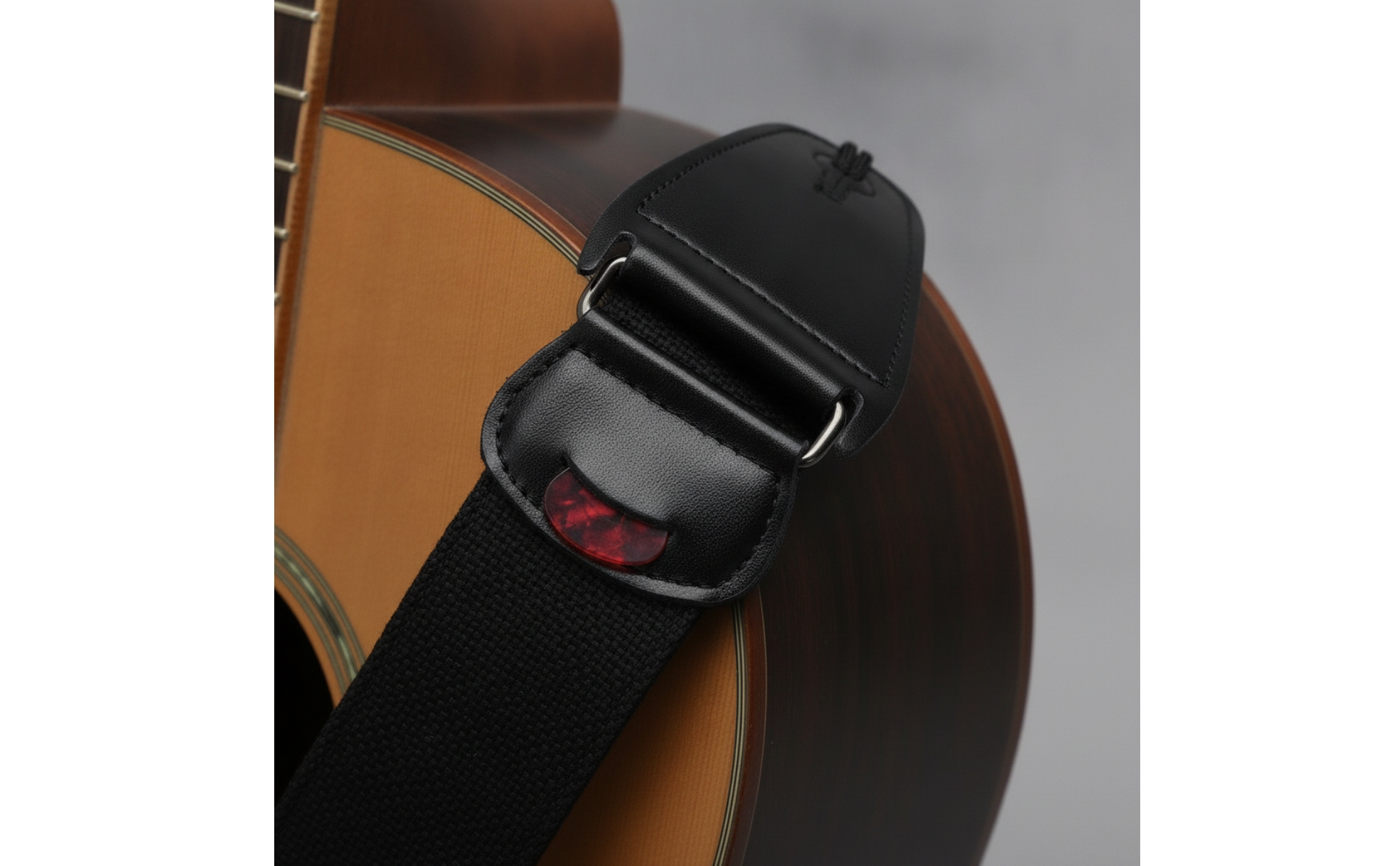 Guitar Strap with Pick Holder Woven Adjustable Guitar Strap Long-Lasting