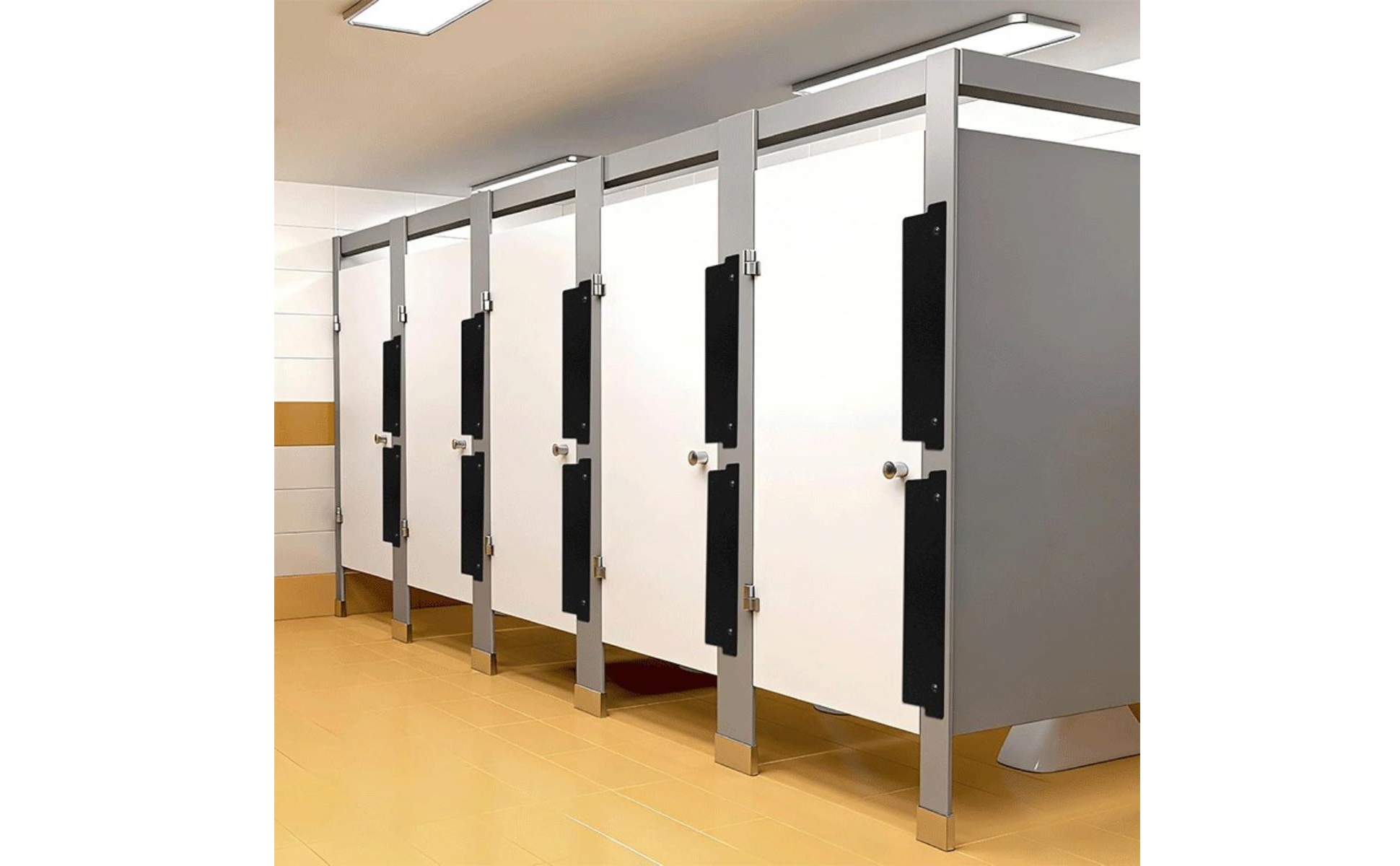 4 Pieces Bathroom Stall Privacy Strip Frosted for Facility Managers, Contractors
