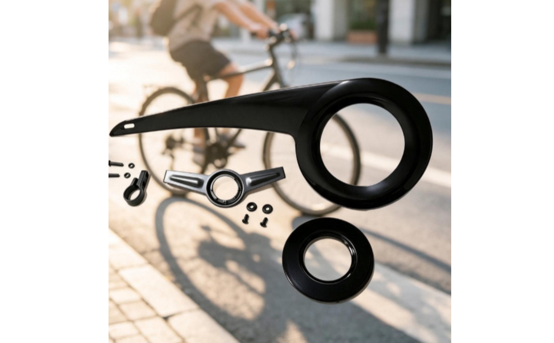 Cycle Chain Guard Kit Streamlined Bike Chain Guard Long-Lasting
