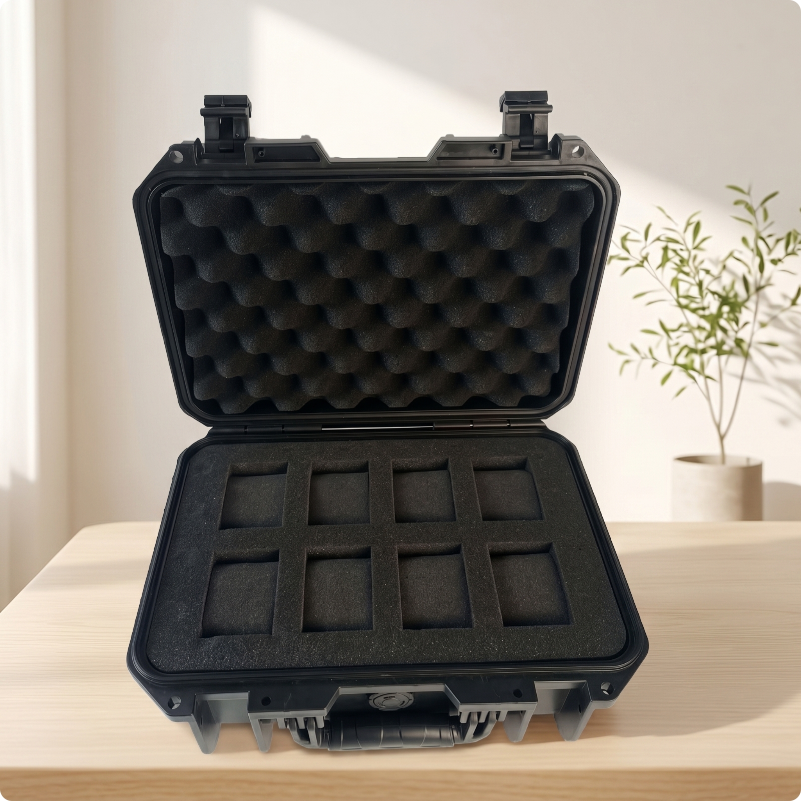 Hartschalenkoffer mit Absicherung für Uhrensammler