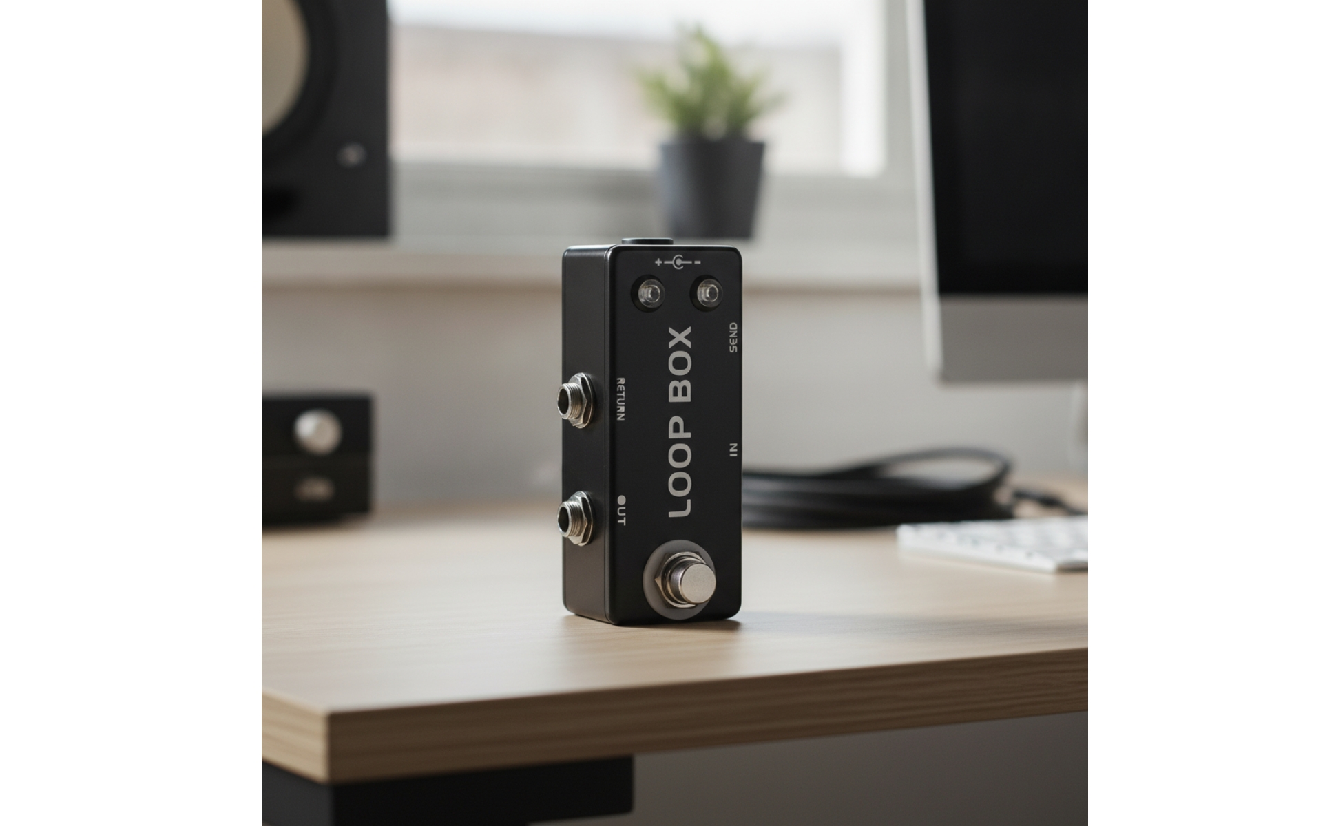 Loop Box Pedal Compact Guitar Loop Box True for Pedalboard, Guitarists