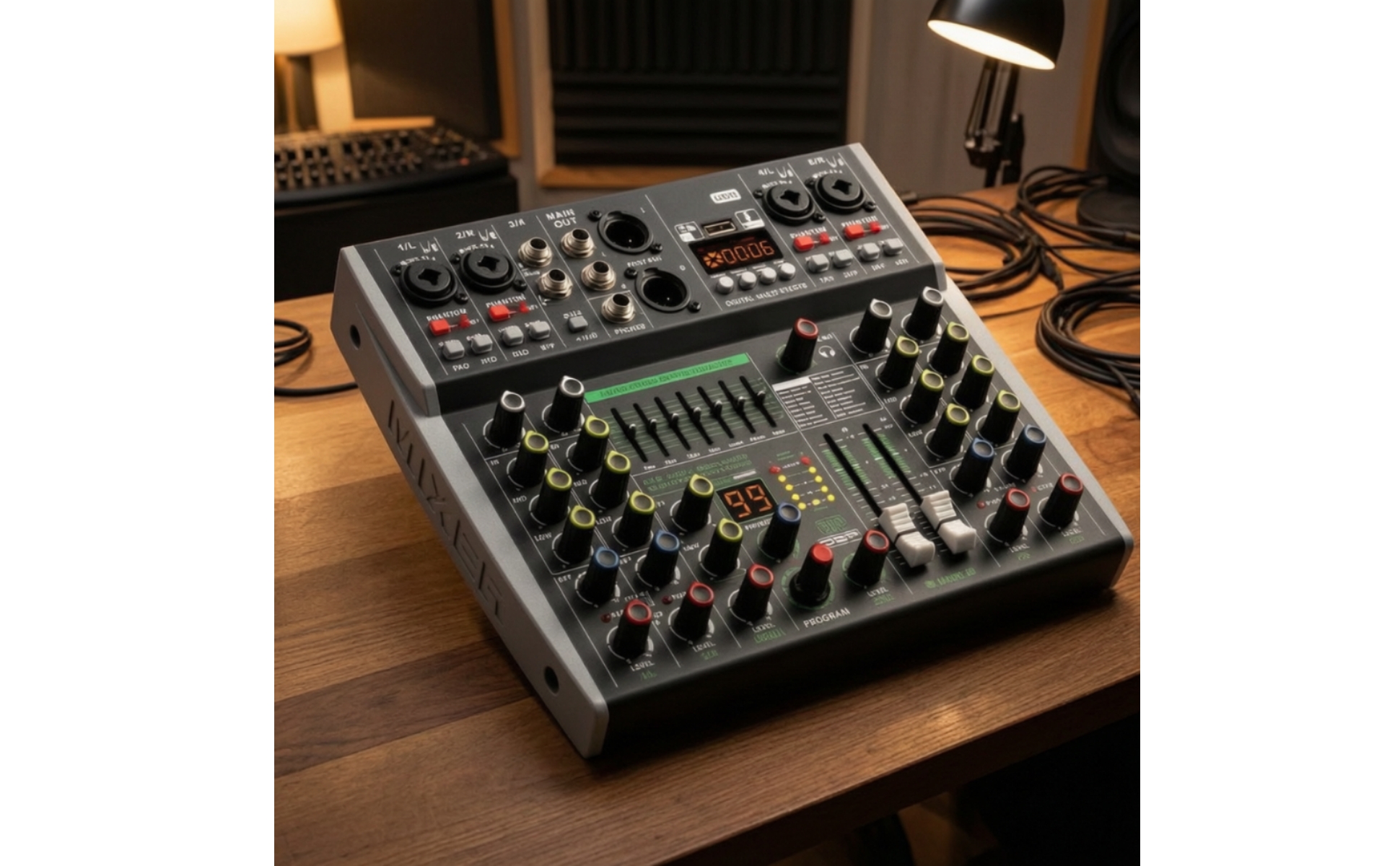 Mixer da Tavolo Digitale Mixer Audio con DSP Professionale per Musicisti, Fonici