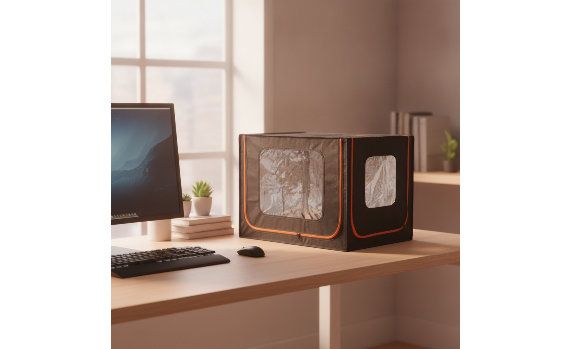 3D Printer Enclosure Insulated Printer Cover with Viewing Window Dustproof